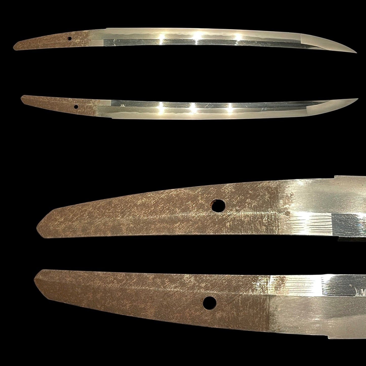 Ookissaki 大切先 WAKIZASHI, Wide blade, Late Edo Bakumatsu period mumei