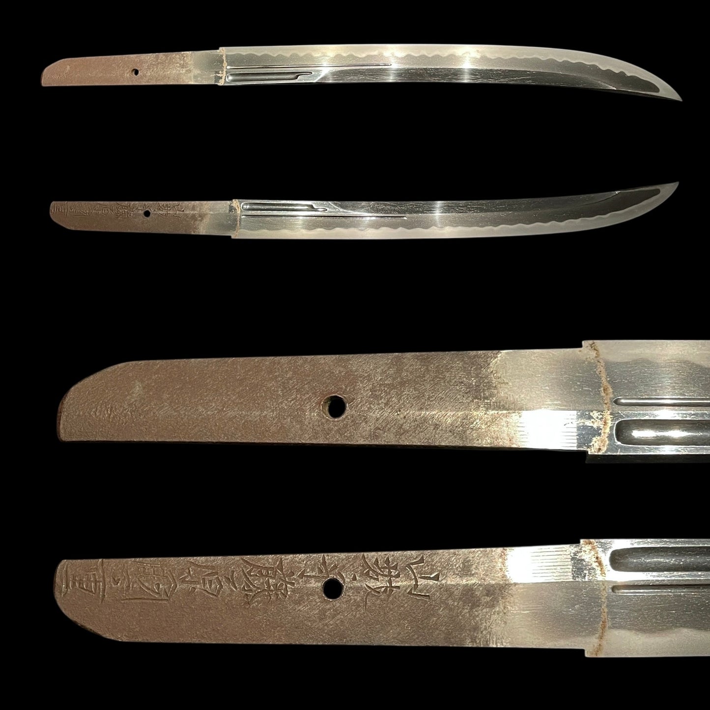 NAGINATANAOSHI-ZUKURI 薙刀直し造 WAKIZASHI, Yamashironokami Kunishige 山城守国重 signed