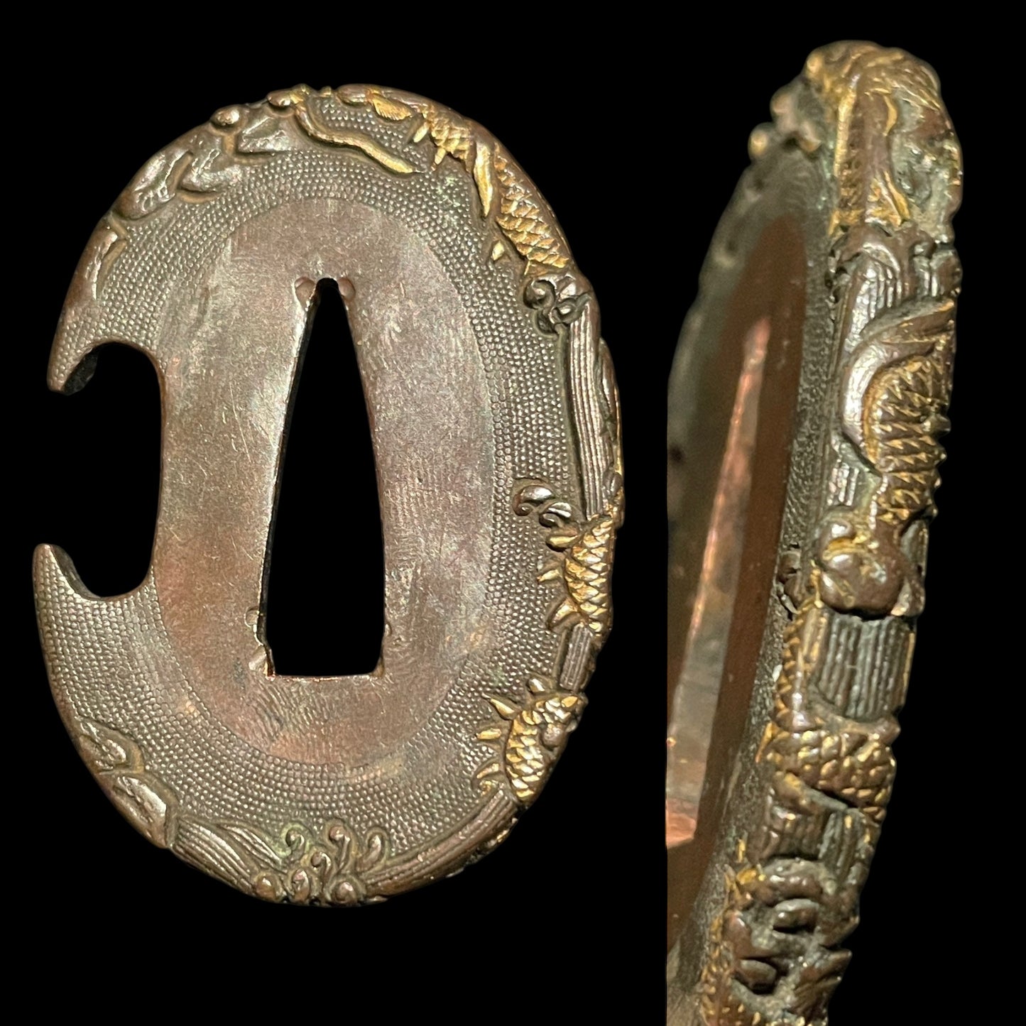 KATAKIRIHA-ZUKURI 片切刃造 HADAMONO 肌物 Tanto, Uda Kunimune 宇多国宗 signed