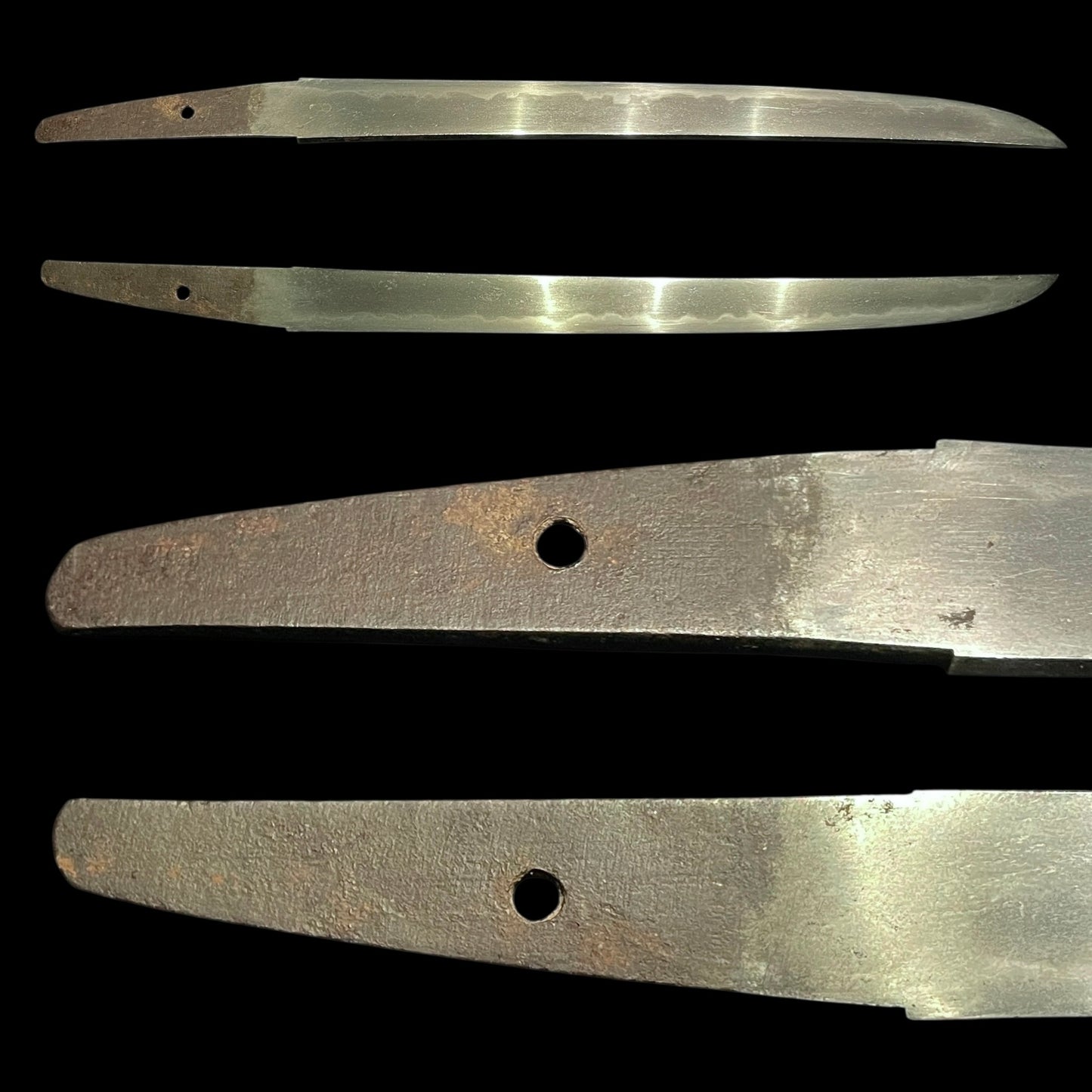 Bat Tsuba and Boar Fuchikashira TANTO, with Kozuka, Muromachi period mumei