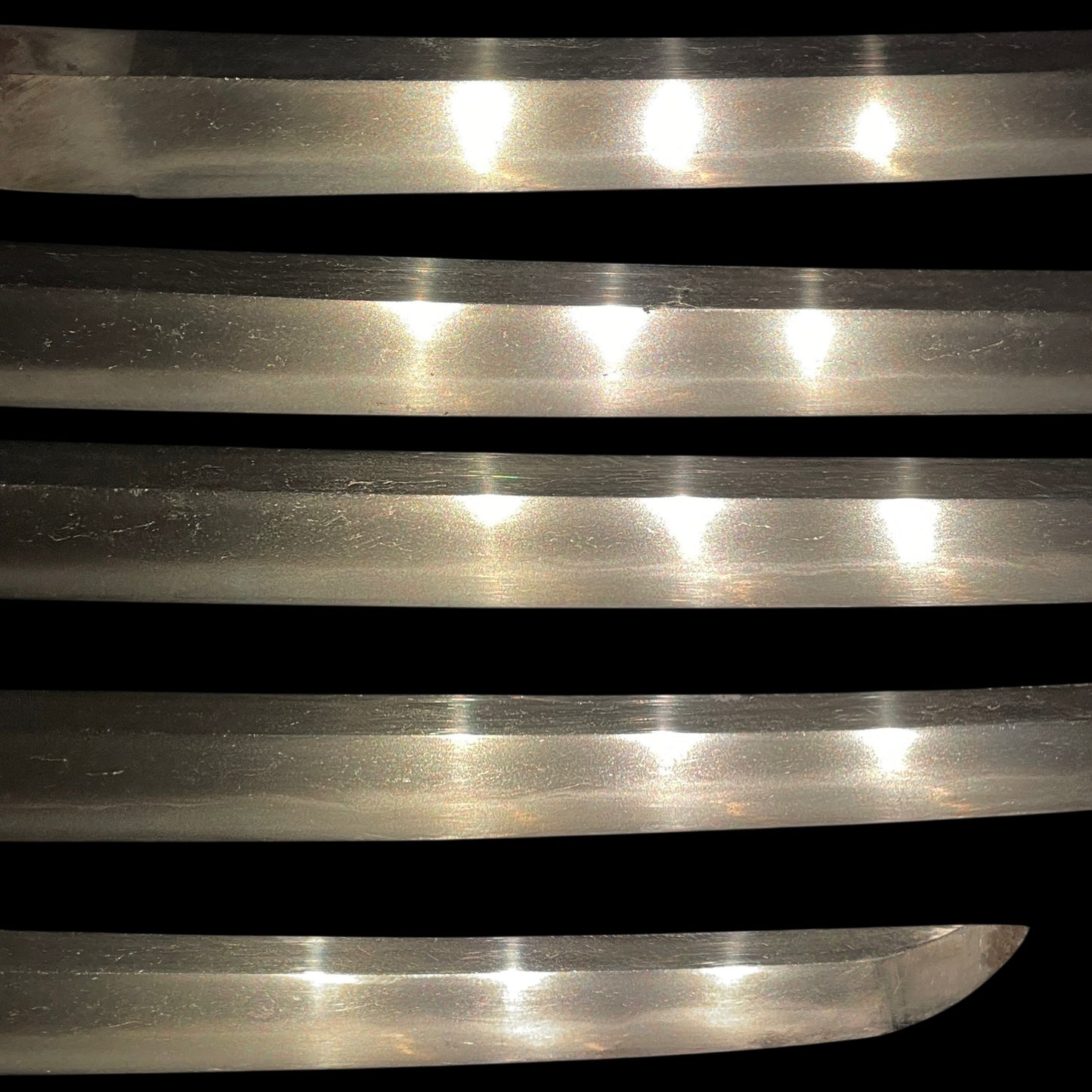 Kairagisaya 梅花皮鞘 Rayskin Scabbard WAKIZASHI, Persimmon Tsuba 柿透鍔, Edo period