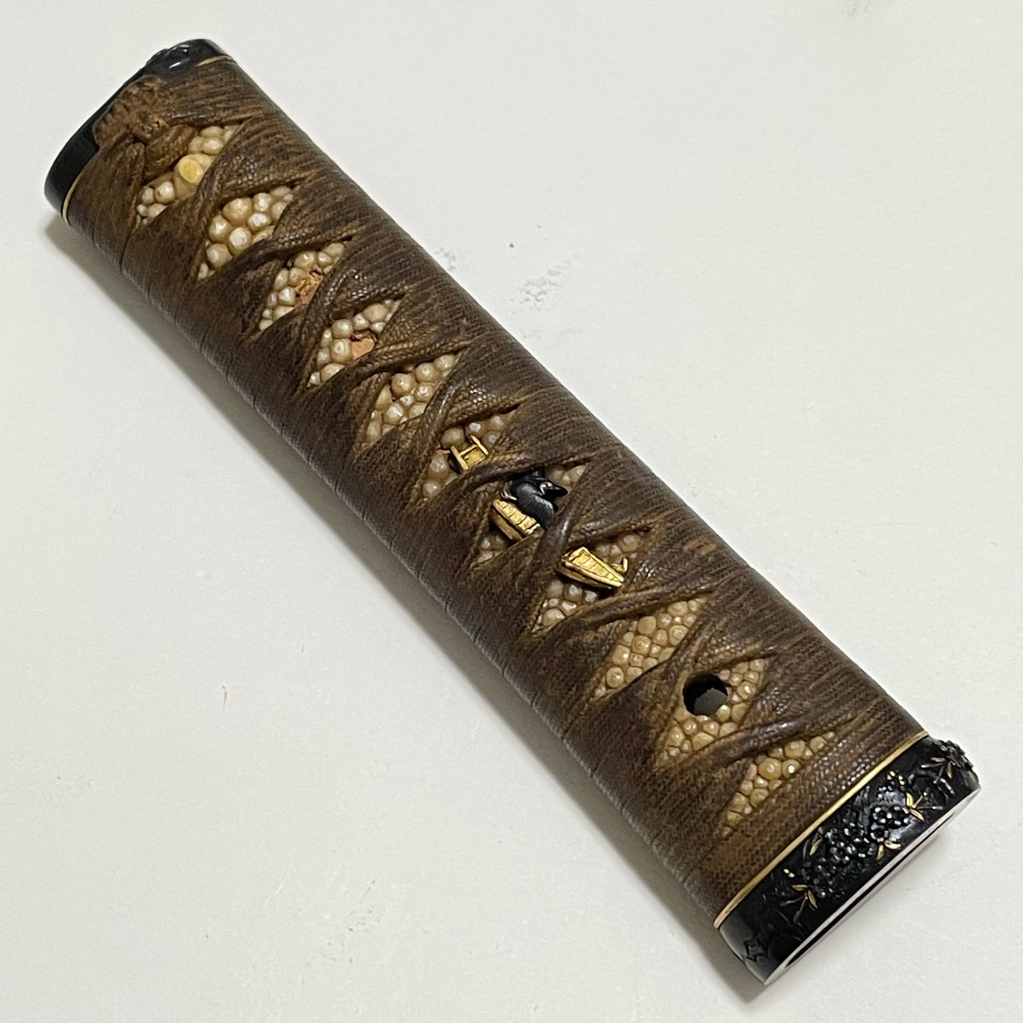 Harimanokami Teruhiro 播磨守輝廣 signed WAKIZASHI, Hamano shozui 濱野政随 Fuchi