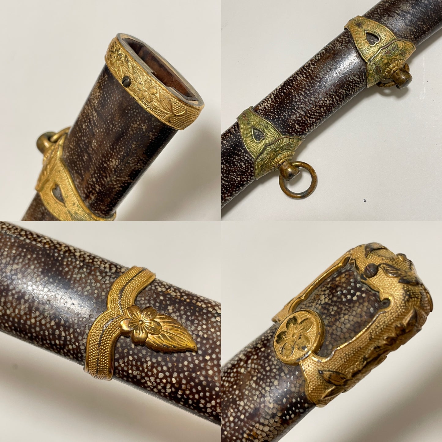 NAVY GUNTO 海軍刀, Custom-made Koshirae, Rising sun Seppa, Japanese Military Sword