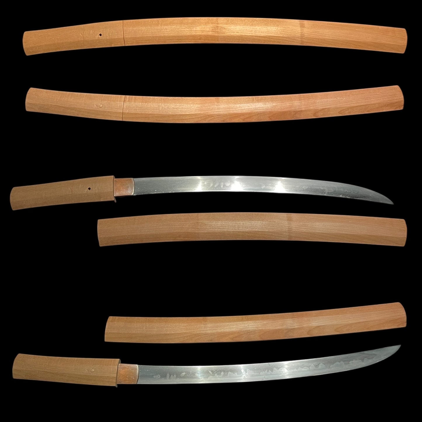 Hirazukuri 平造 WAKIZASHI, Yasushige 康重 signed, Muromachi period