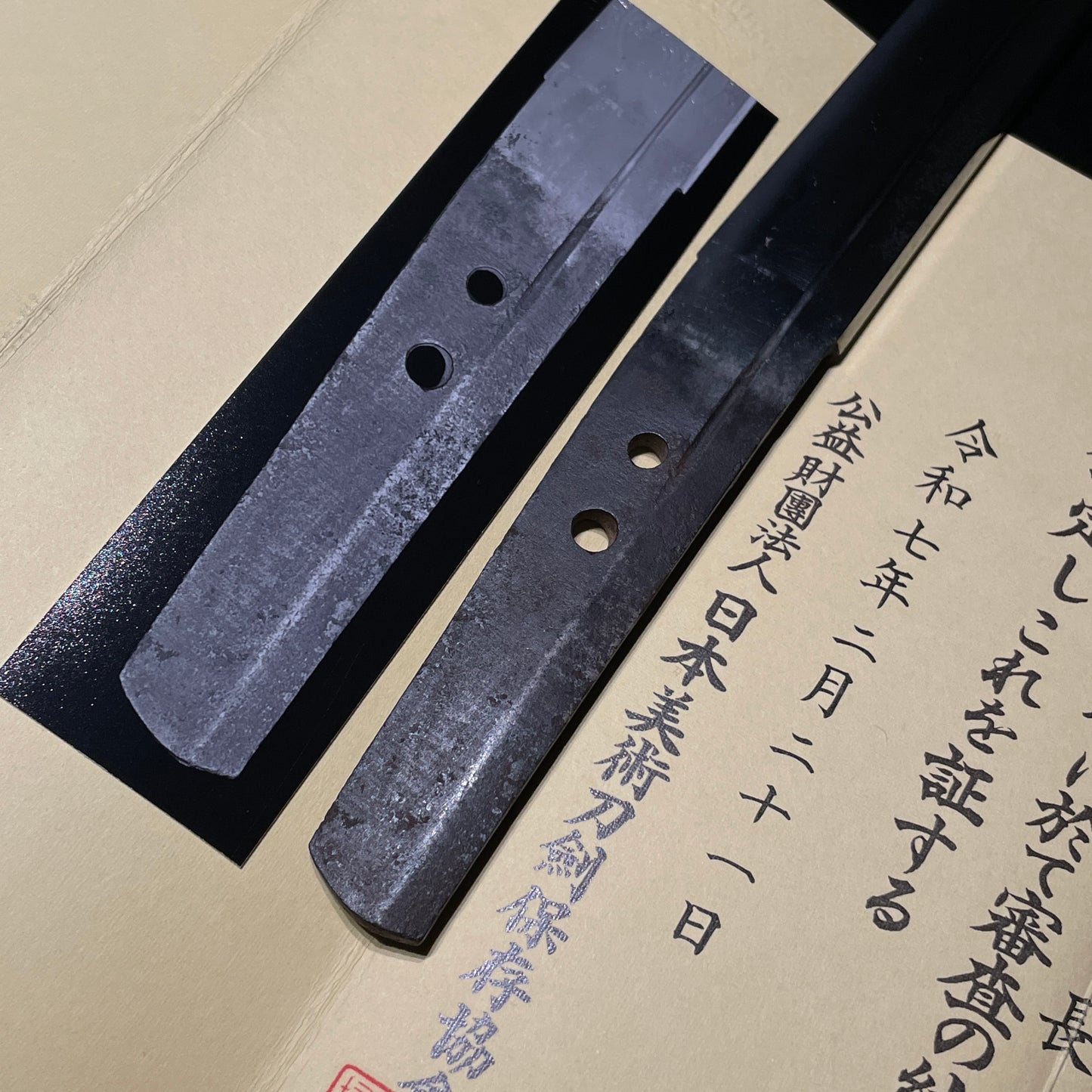 下原 Shitahara 菖蒲造脇差 Shobuzukuri Wakizashi, Edo period, NBTHK Certificate