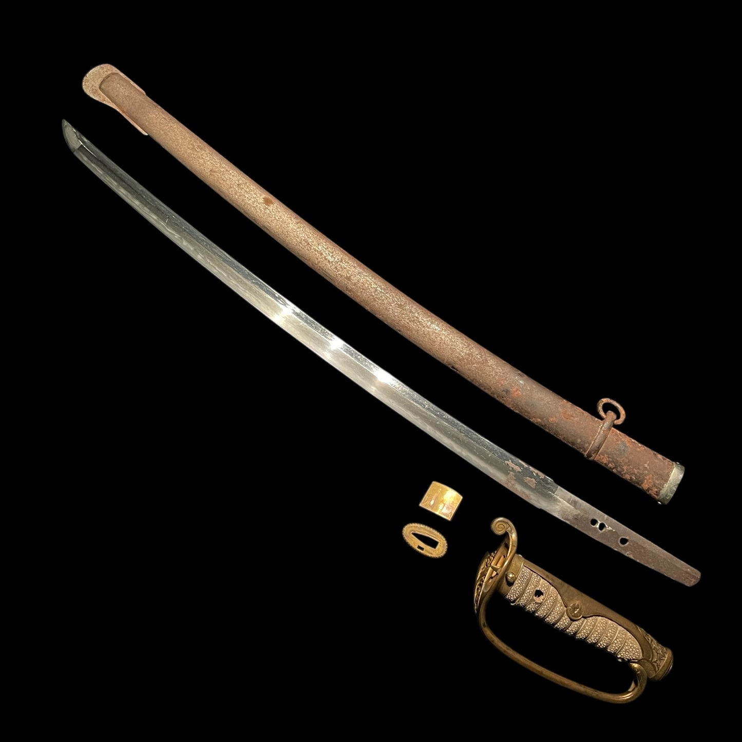 Kyu GUNTO 旧軍刀, Sabre Style Imperial Japanese Army Sword, WW1-WW2