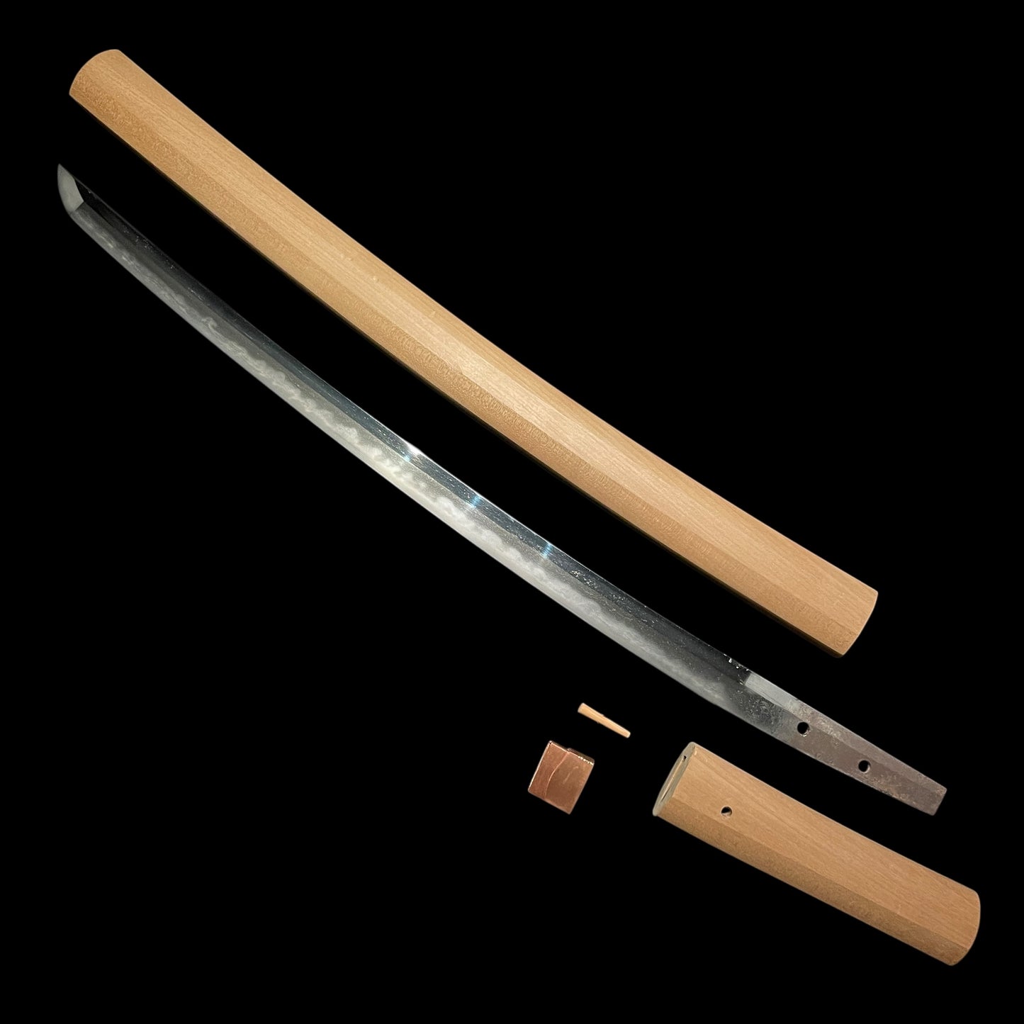 Ichimonji Style Amazing Hamon Wakizashi, Ichimonji-Utsushi 一文字写し, Edo period mumei