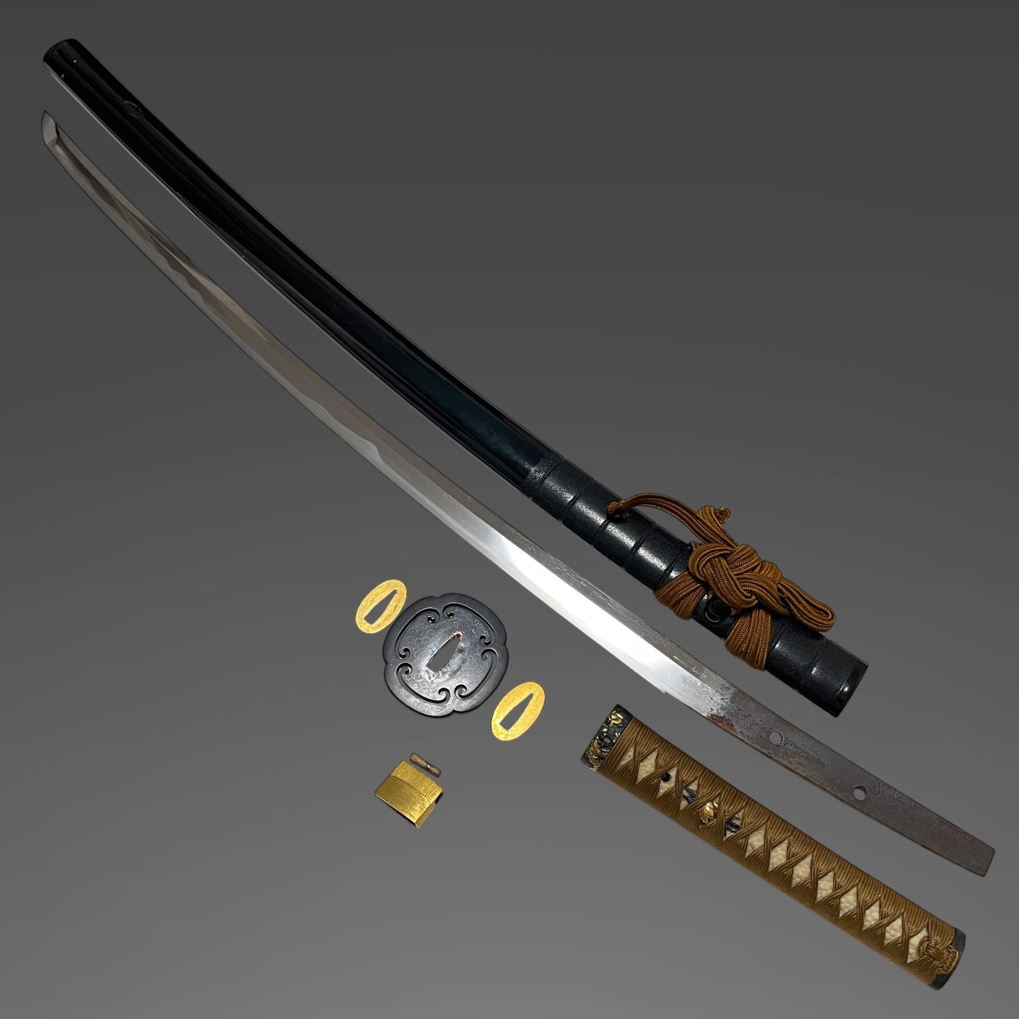 Suzuki Kaganokami Sada August 1692 signed KATANA, Inrokizamisaya 印籠刻鞘, Edo period