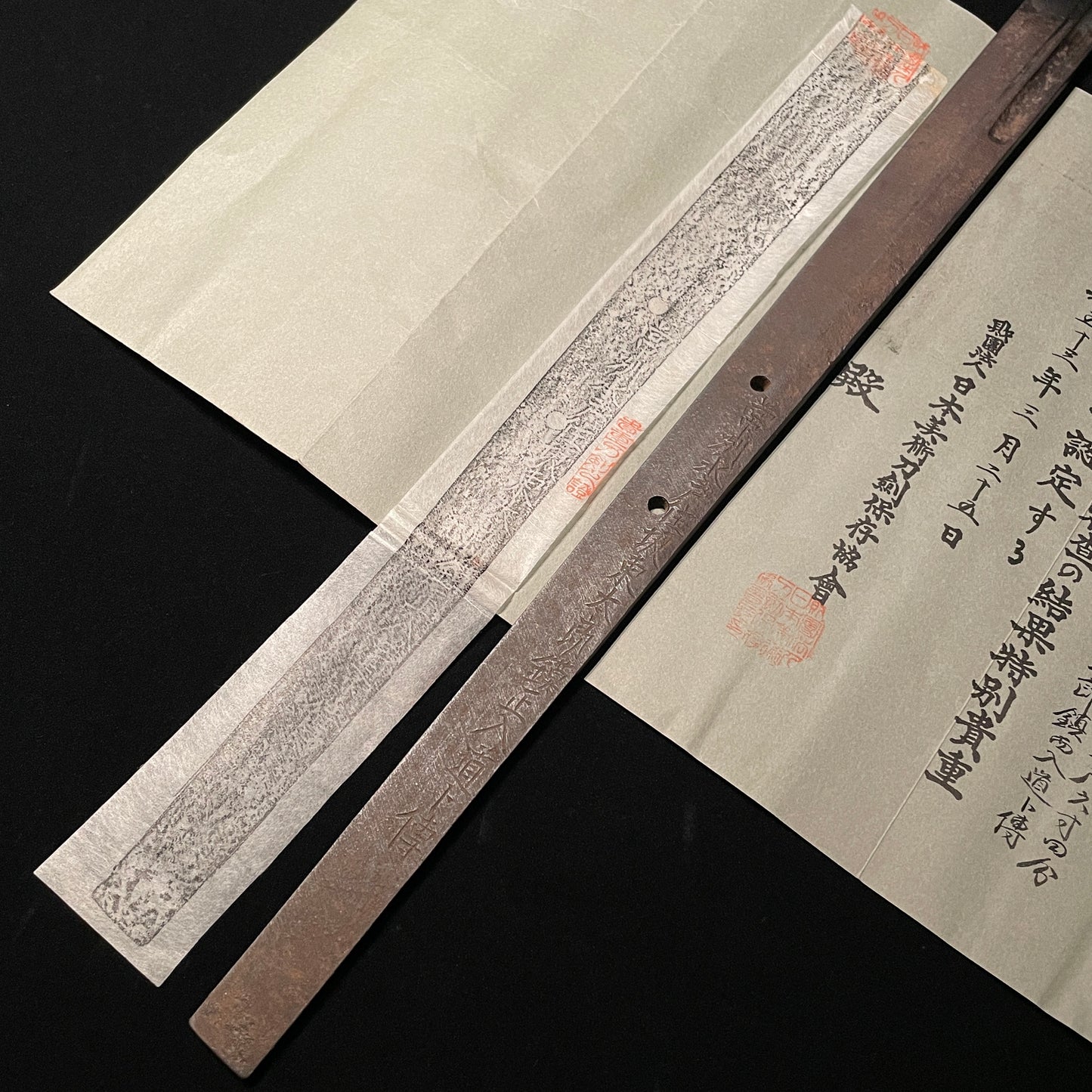 Long NAGINATA, Bandotaro Bakusei nyudo bokuden 坂東太郎鎮正入道ト伝 signed, Early Edo period