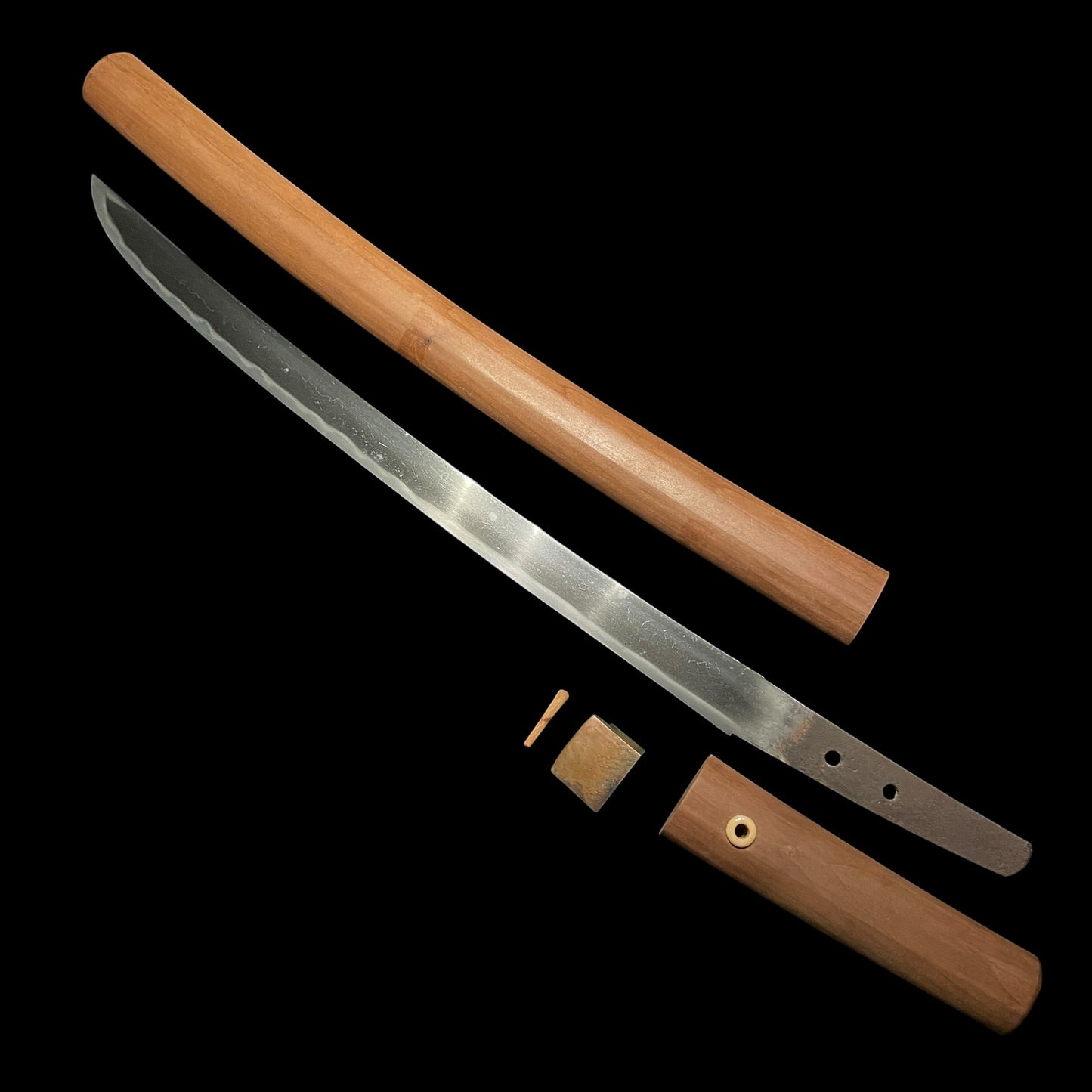 Long Hirazukuri Wakizashi, Masamori 正守 signed, Muromachi period