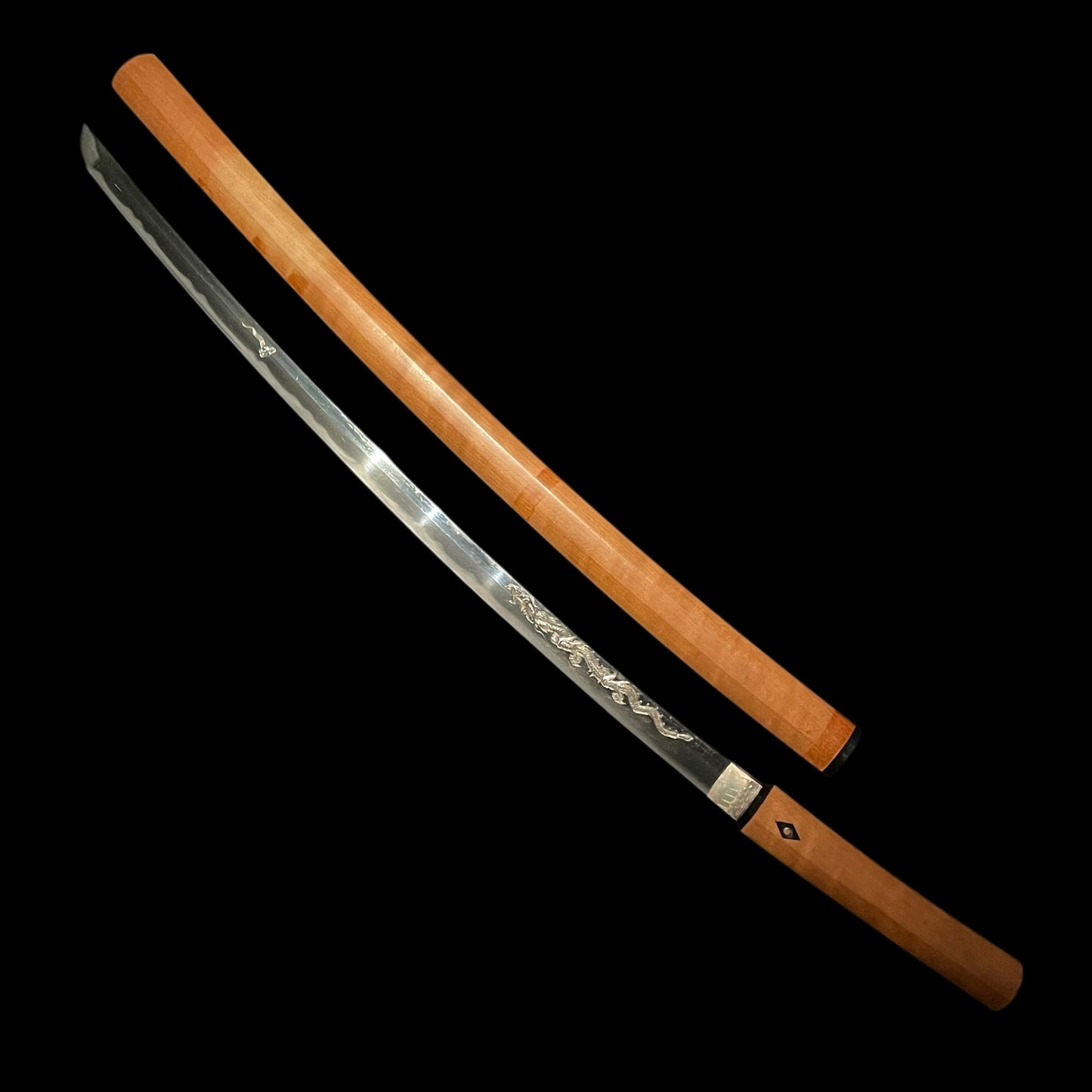 HORIMONO 彫物 KATANA, Tamaoiryu 玉追龍, Bicchukoku Mizutaju Kunishige signed