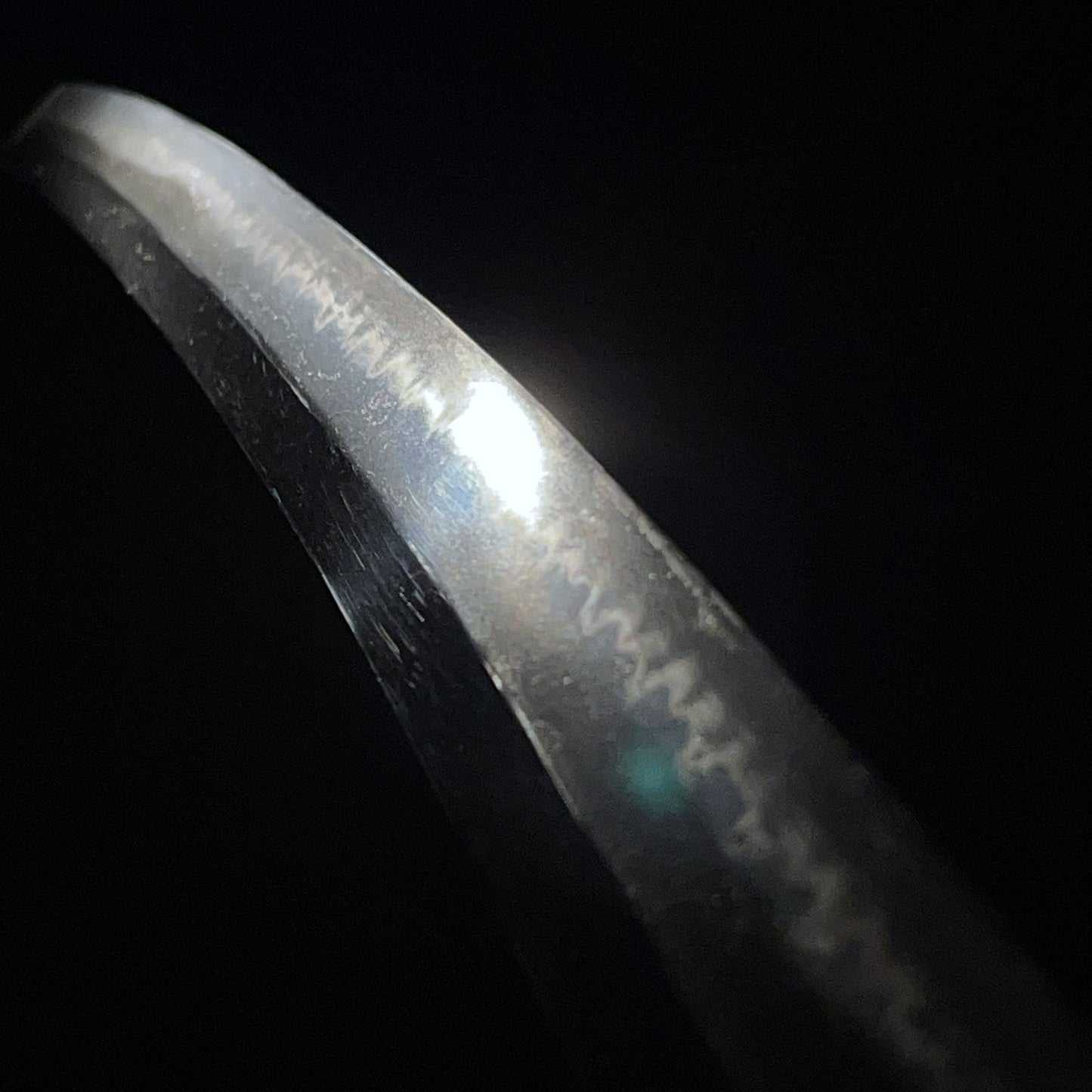 Togari-Gunome Hamon 尖互目刃文 Long Wakizashi in Shirasaya, Edo period mumei