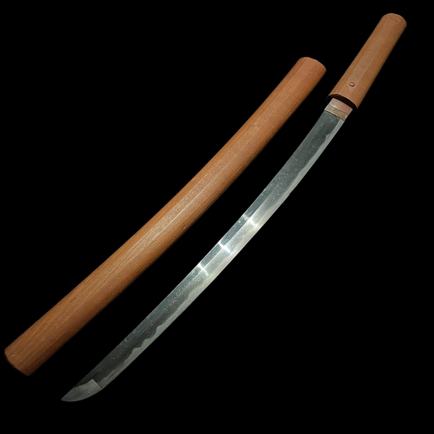 Wide Blade Wakizashi in Shirasaya, Edo period mumei