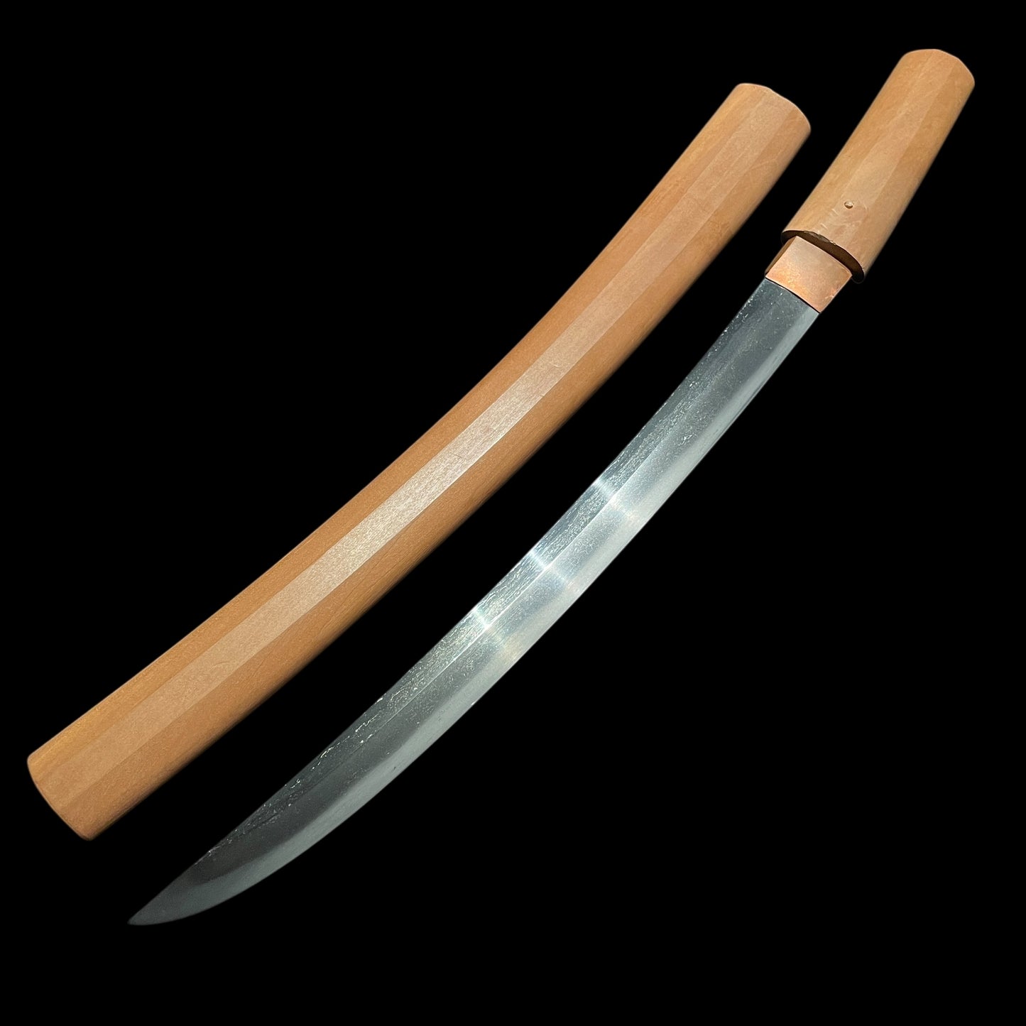 Shobuzukuri Wakizashi 菖蒲造脇差, Wide and Thick blade, Edo period mumei