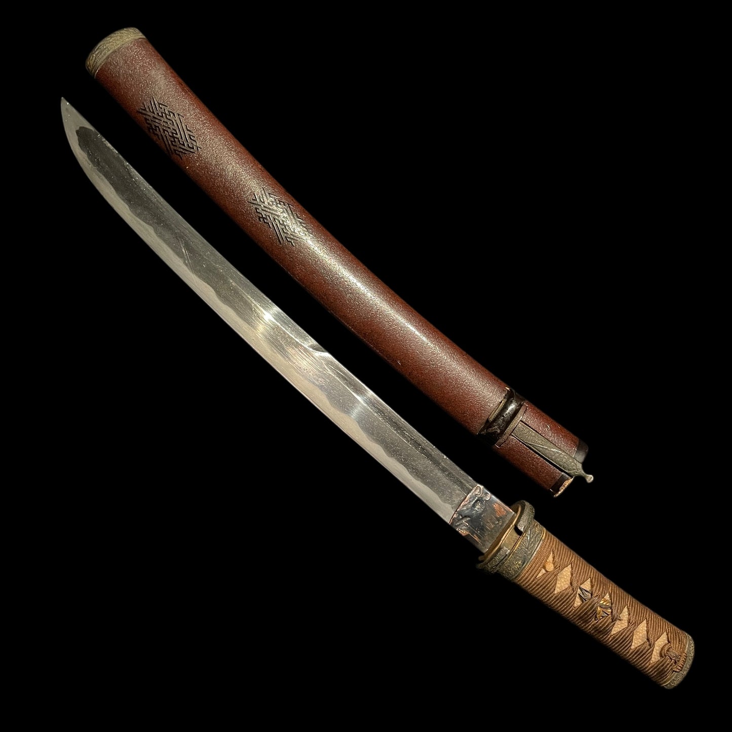 Matsushiro Koshirae TANTO 松代拵短刀, with Kozuka Kogai, Unokubi 鵜首 blade