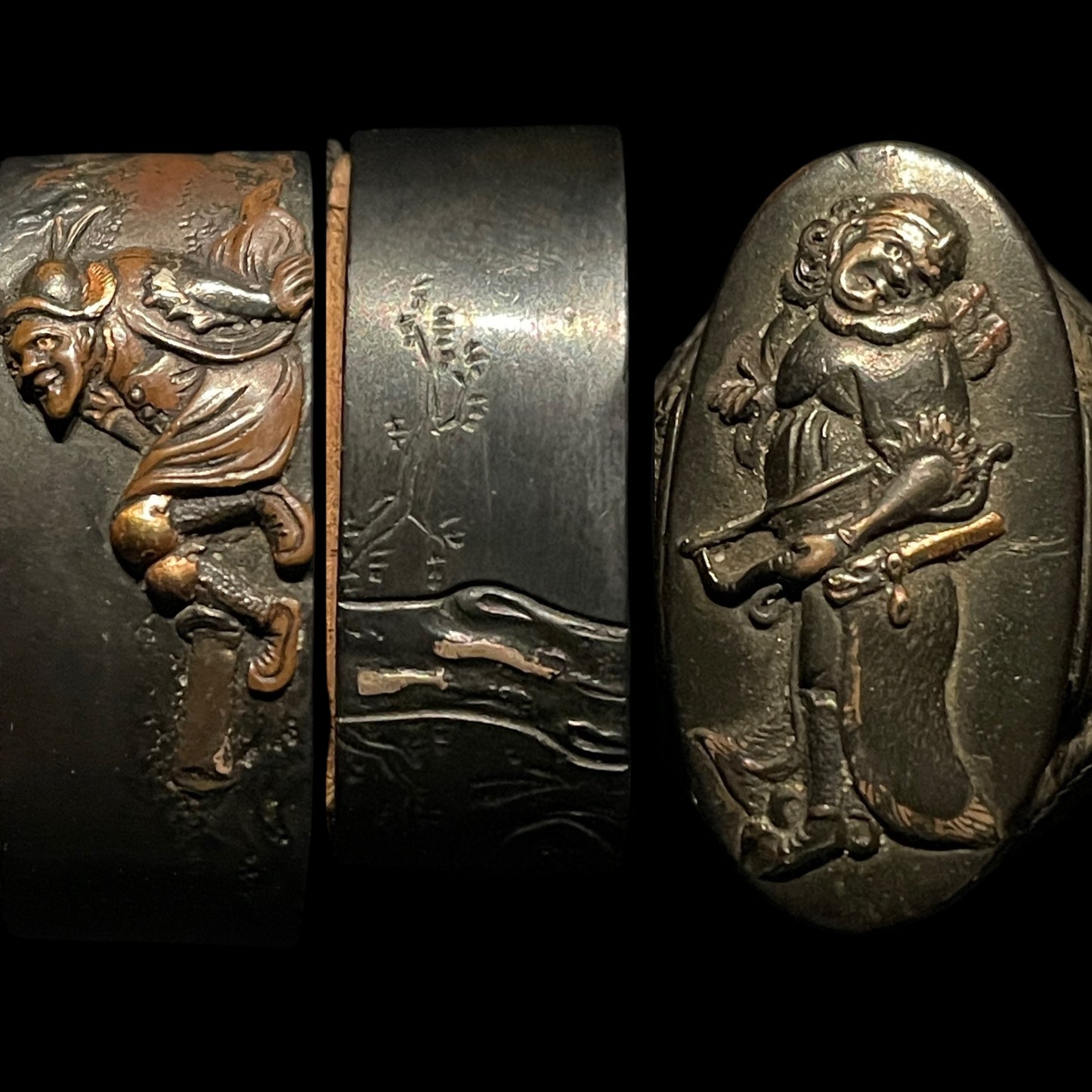 Sesshu Nagasawaju Yoshi 摂州長沢住吉光 signed KATANA, Kanbun-Shinto 寛文新刀, signed Tsuba