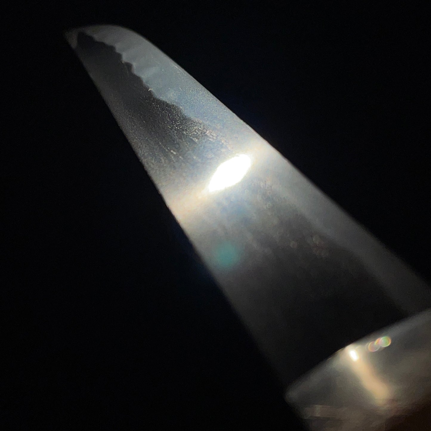 Polished TANTO in Shirasaya, Gunome-Hamon, Edo period mumei