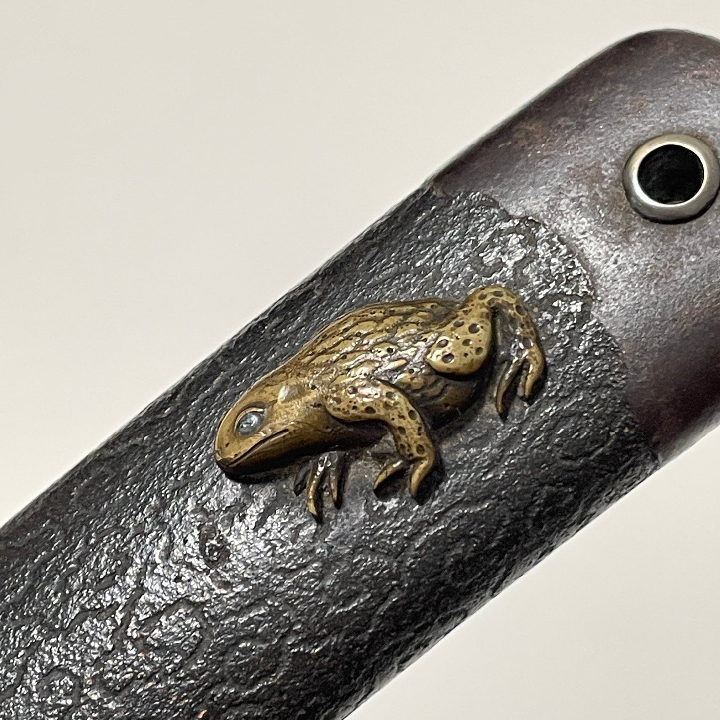 Frog and Snake Fittings TANTO, Hotei Kozuka, Insect Tsuba, Edo period mumei