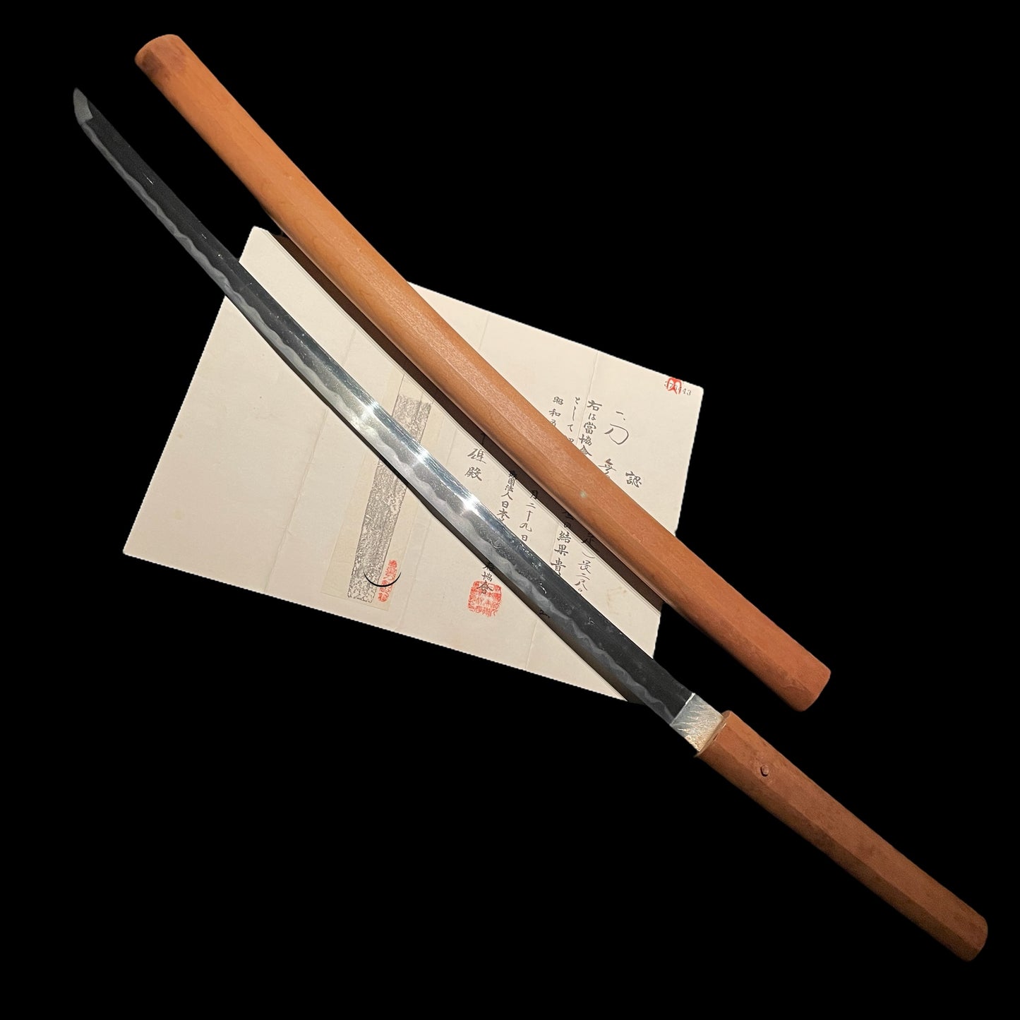 Sukesada 祐定 KATANA, Bizen School, KOTO Late Muromachi period, NBTHK Certificate