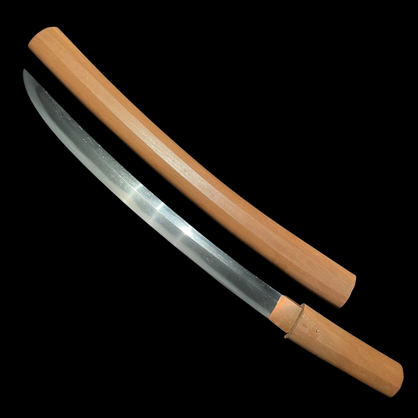 Shobuzukuri Wakizashi 菖蒲造脇差, Wide and Thick blade, Edo period mumei