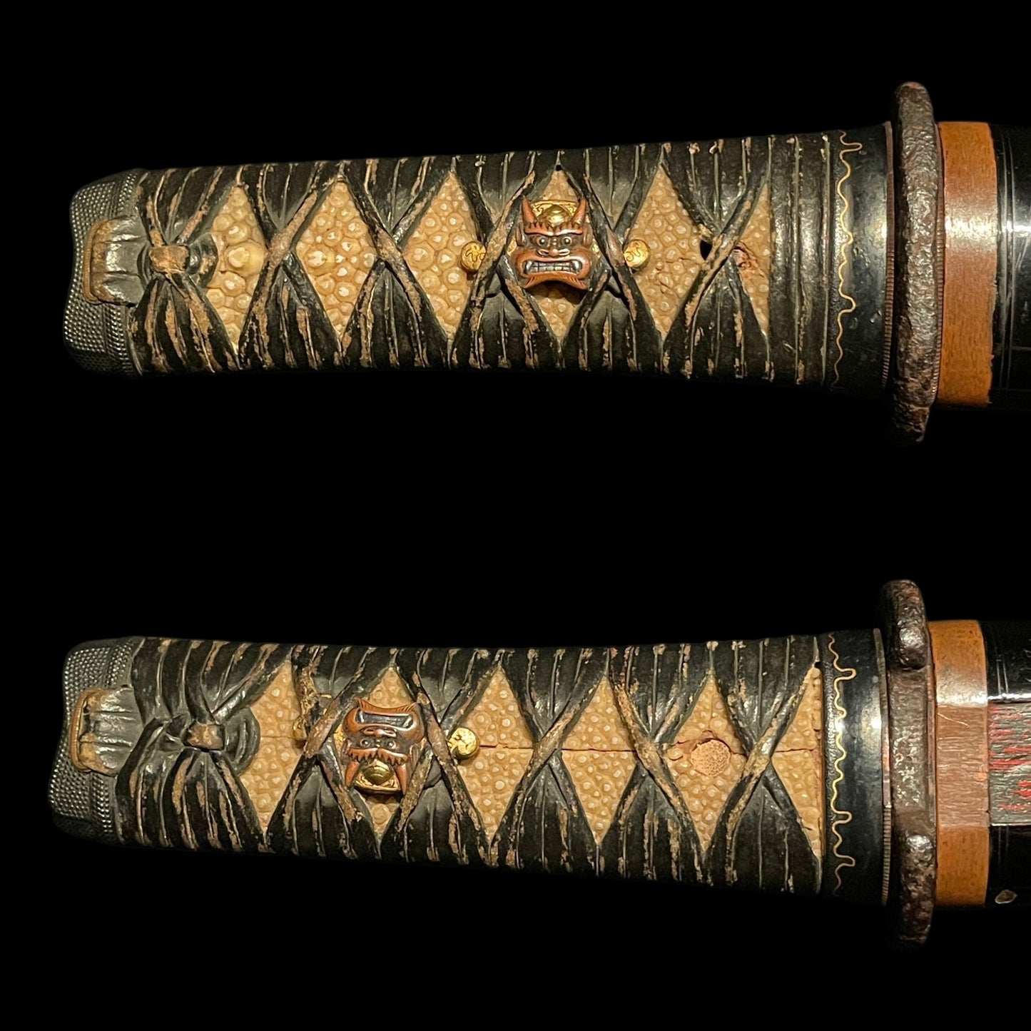 Very Thick YOROIDOSHI 鎧通, Oni Menuki 鬼目貫, Kasane 11.3mm(0.44in)