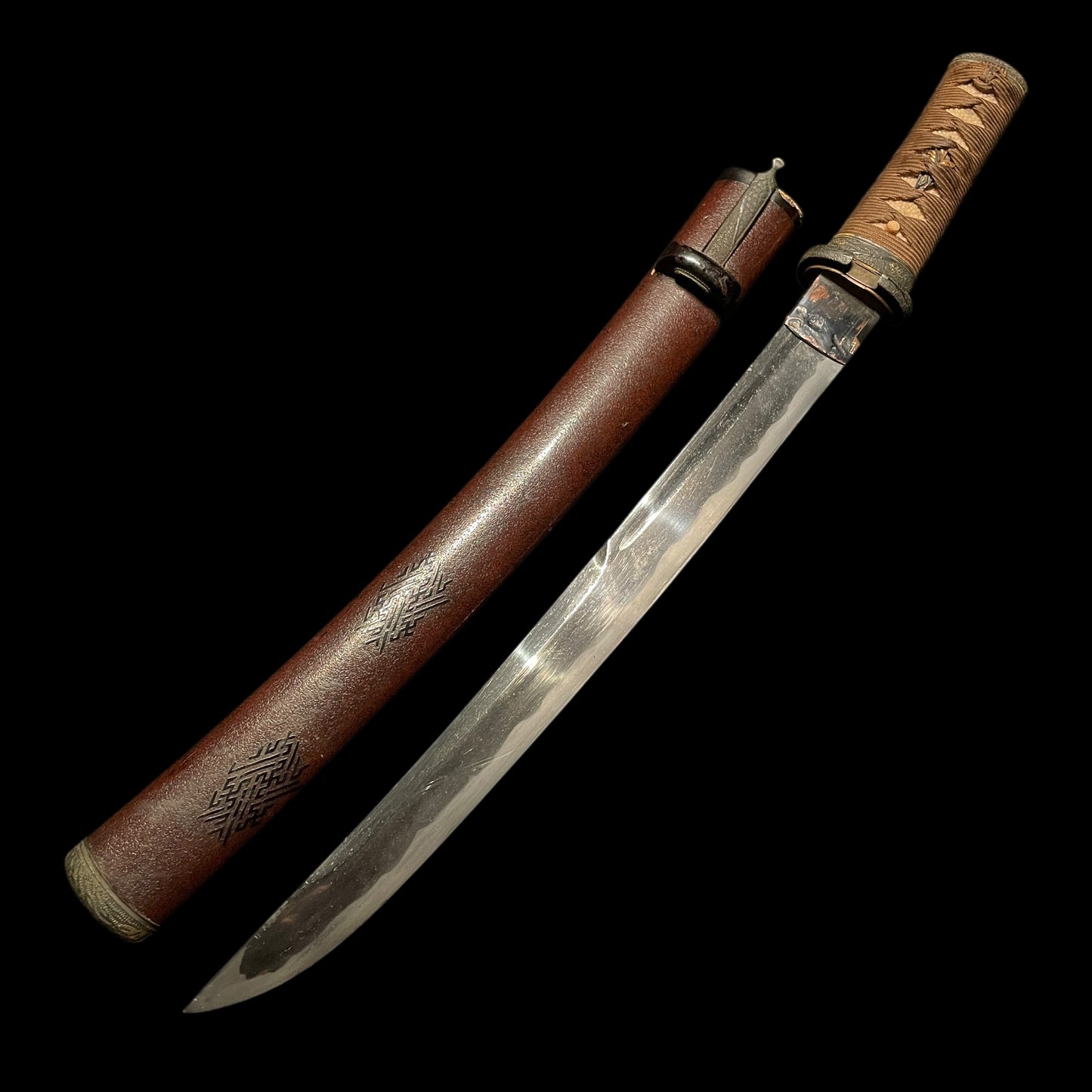 Matsushiro Koshirae TANTO 松代拵短刀, with Kozuka Kogai, Unokubi 鵜首 blade