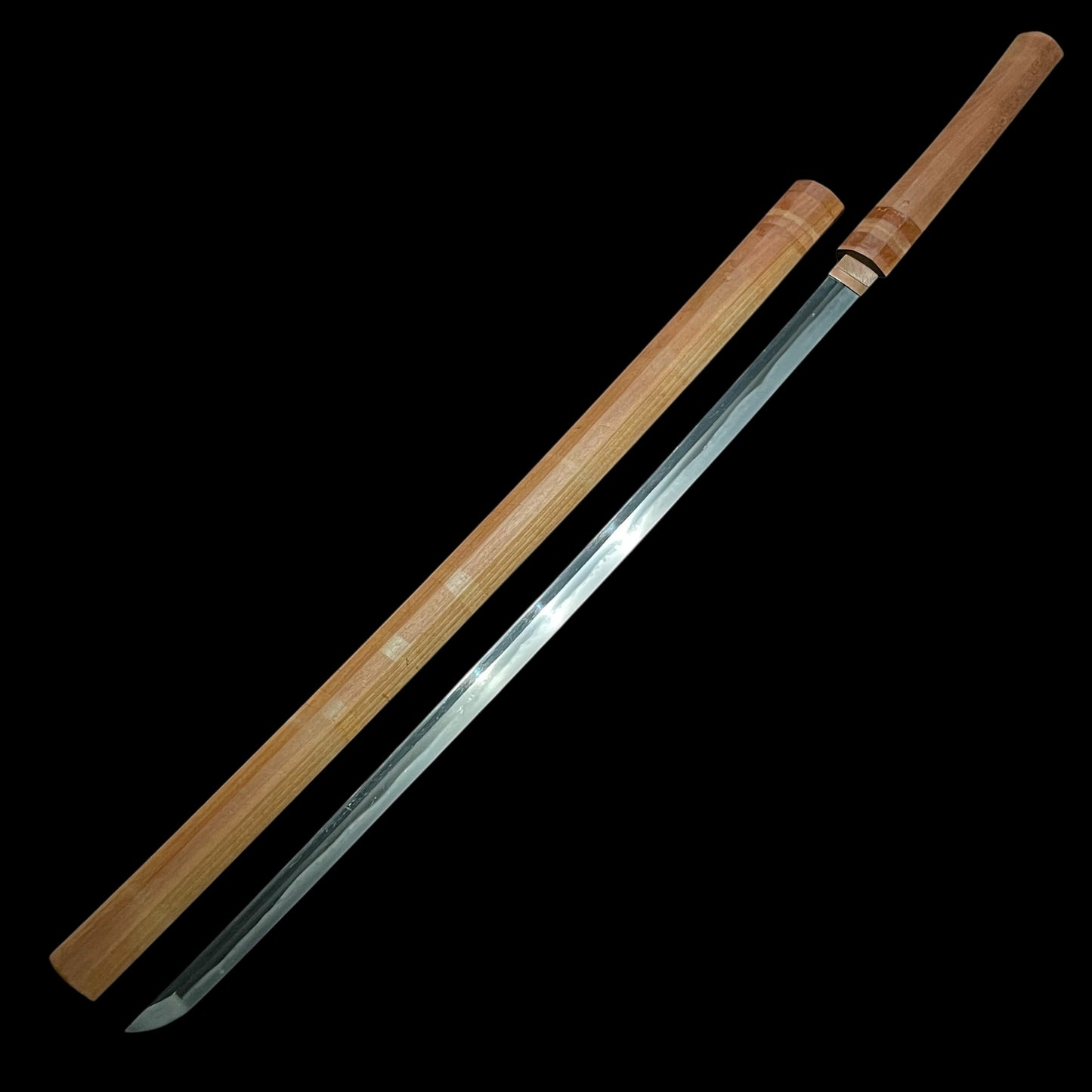 Sinobigatana 忍刀, Ninja Sword, Straight blade, Bizenkokuju Sukemitsu signed