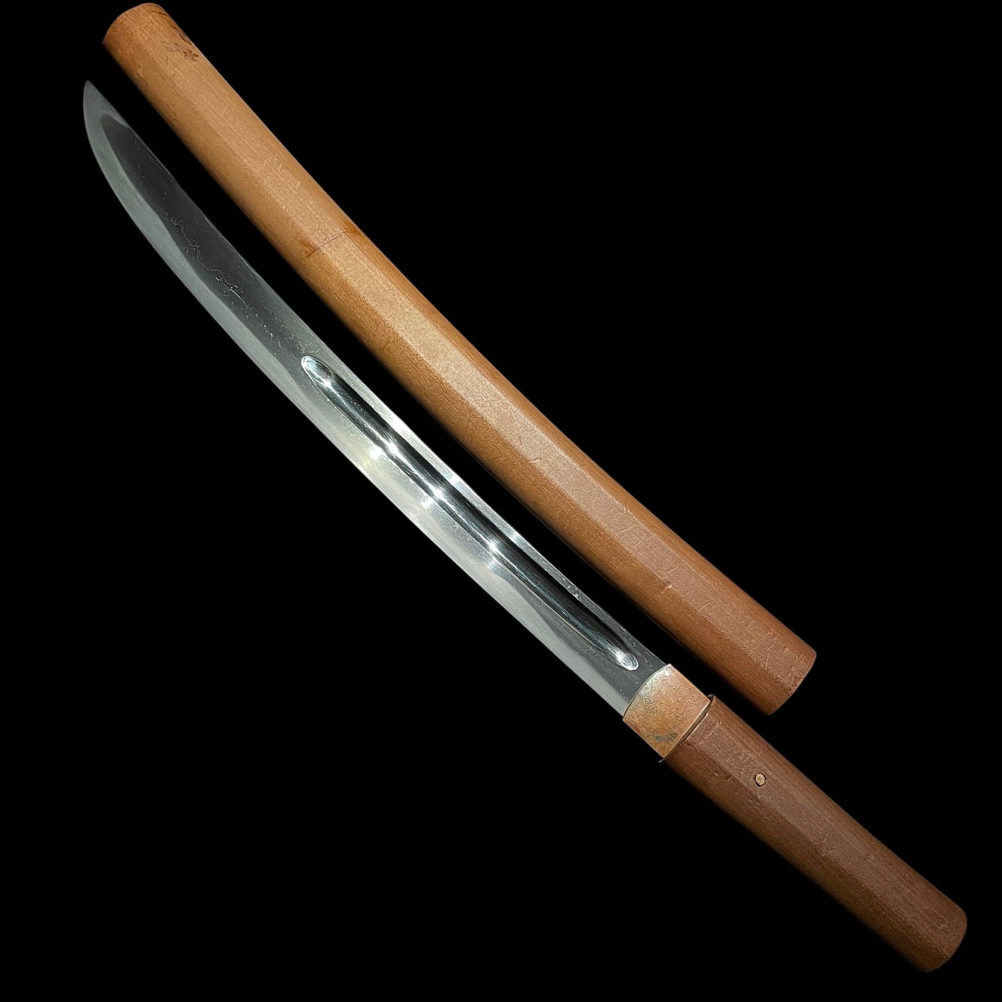 Oodanbira 大段平, Wide blade Rugged WAKIZASHI, Edo period mumei