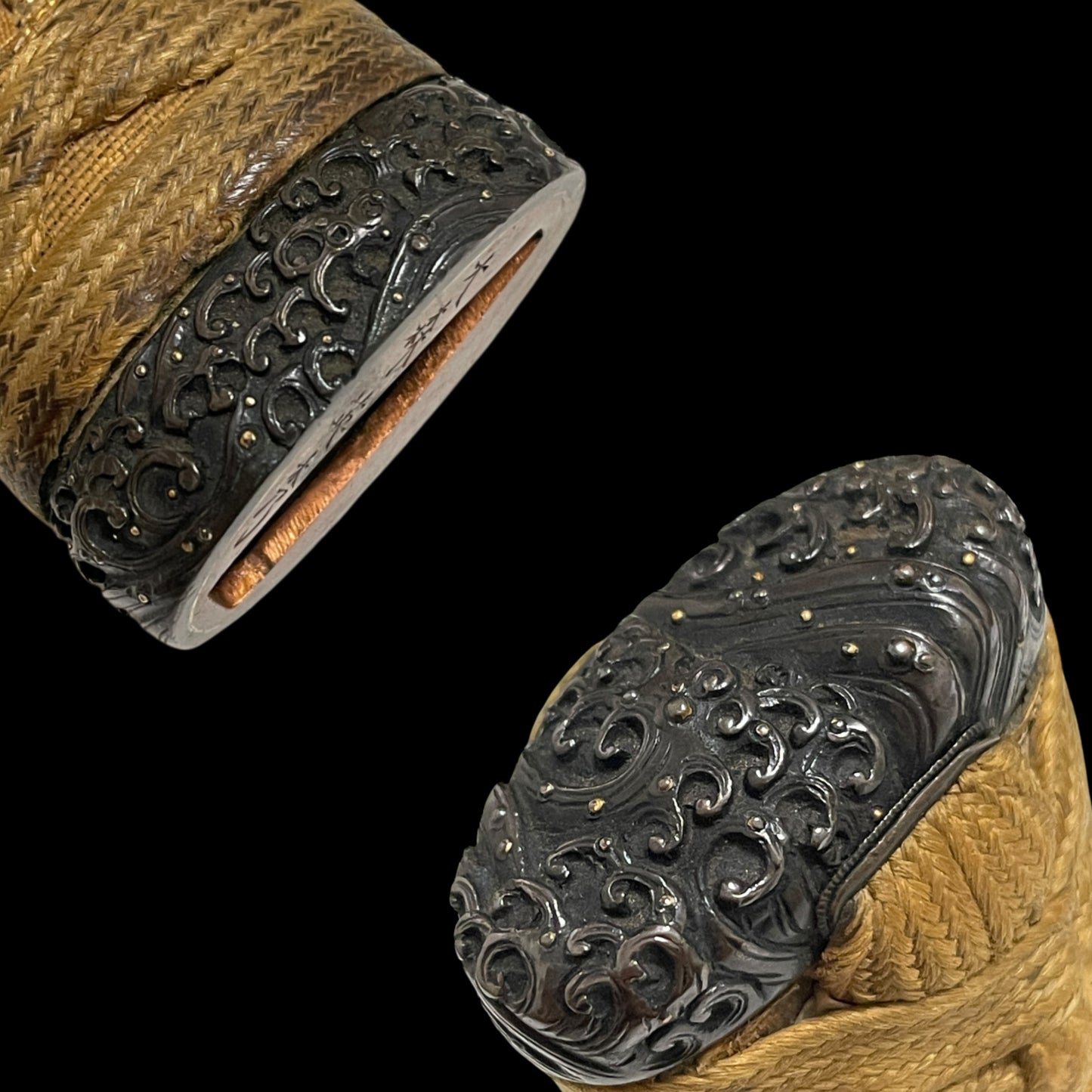 Omori Eishu 大森英秀 signed FUCHI, Amazing Hamon KATANA, Edo period mumei
