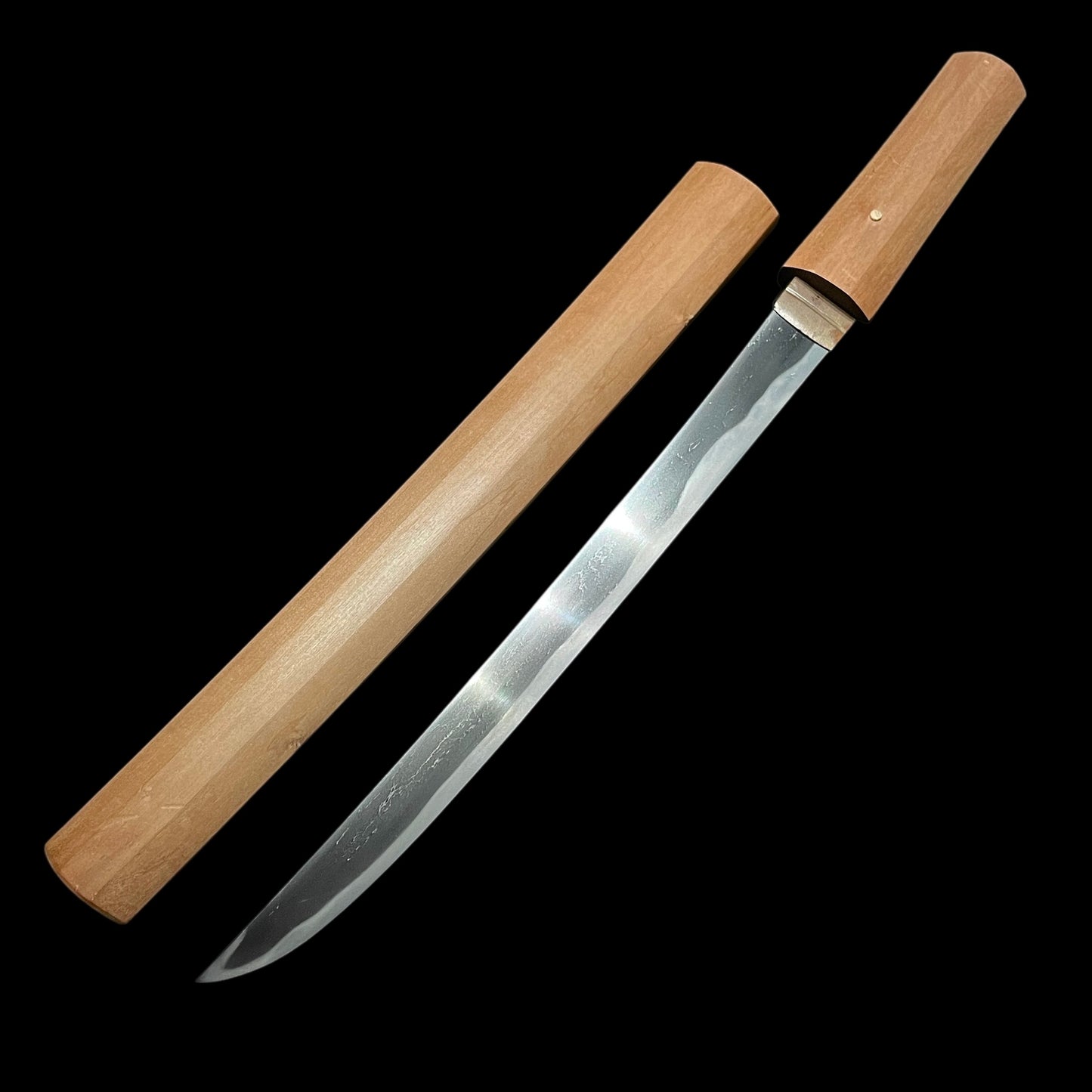 Sunnobi-TANTO 寸延短刀, Yukihisa 行久 signed, Hirazukuri Blade, Muromachi period