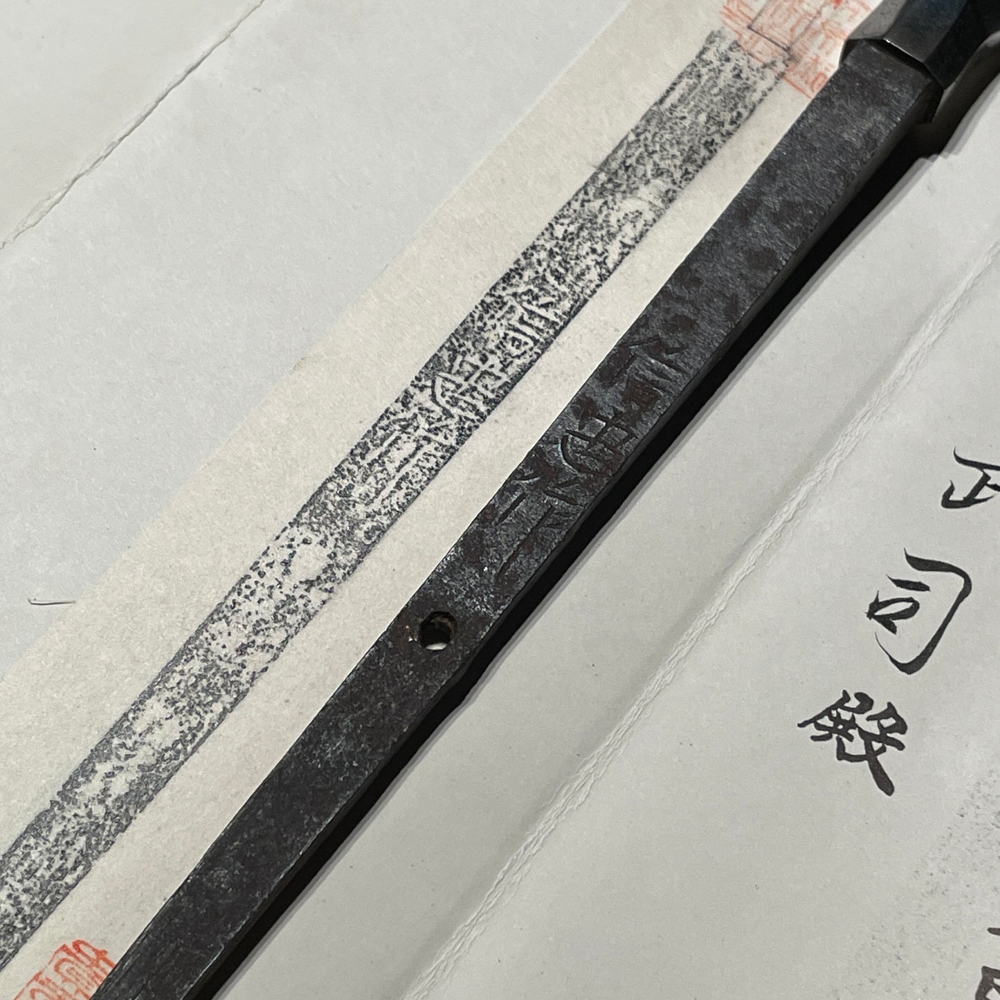 Nobutada 信忠 signed Hirasankaku-Yari 平三角槍, with NBTHK Certificate, Edo period