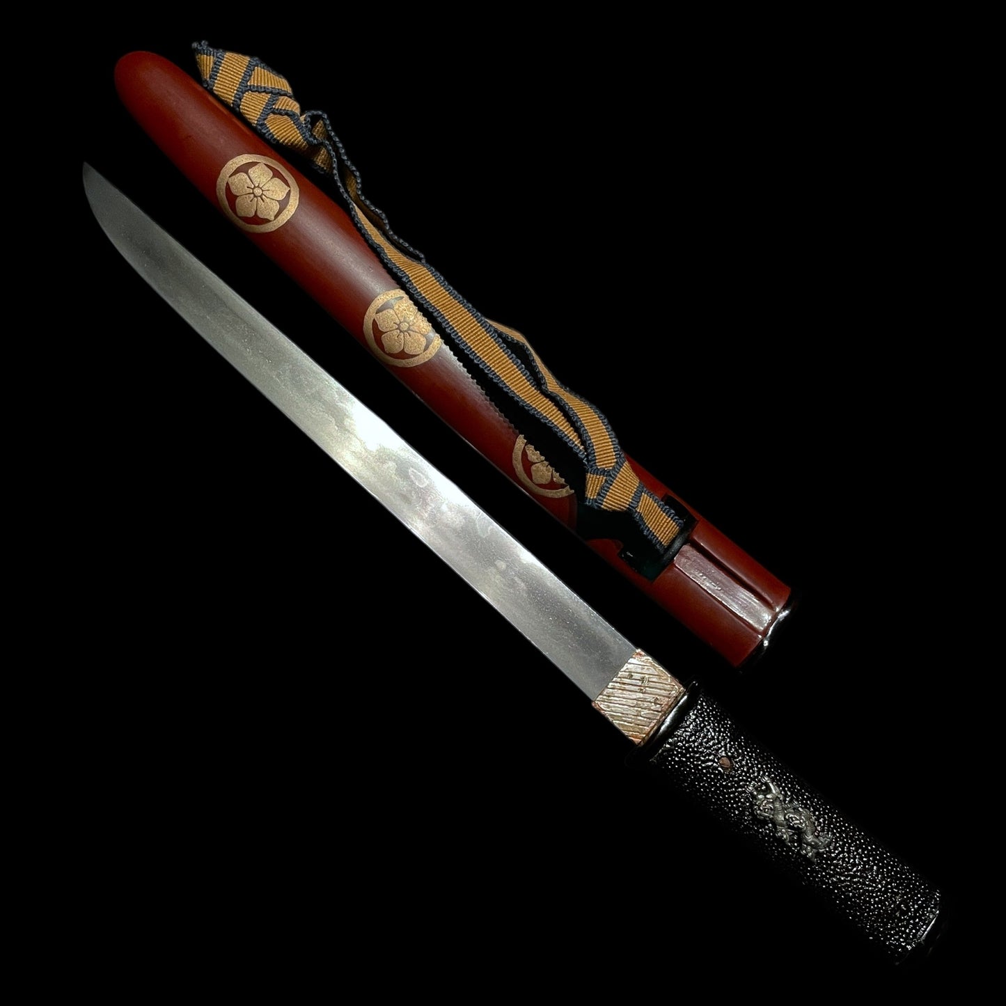 HITATSURA 皆焼, Rare Style Hamon TANTO, Hakushuju Hiroga 伯州住広賀 signed