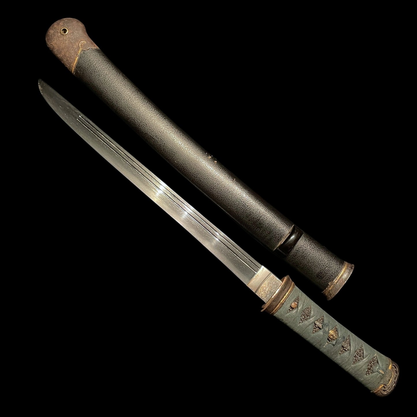 Tomoshige 友重 YOROIDOSHI 鎧通, Aikuchi Koshirae 合口拵, Muromachi period