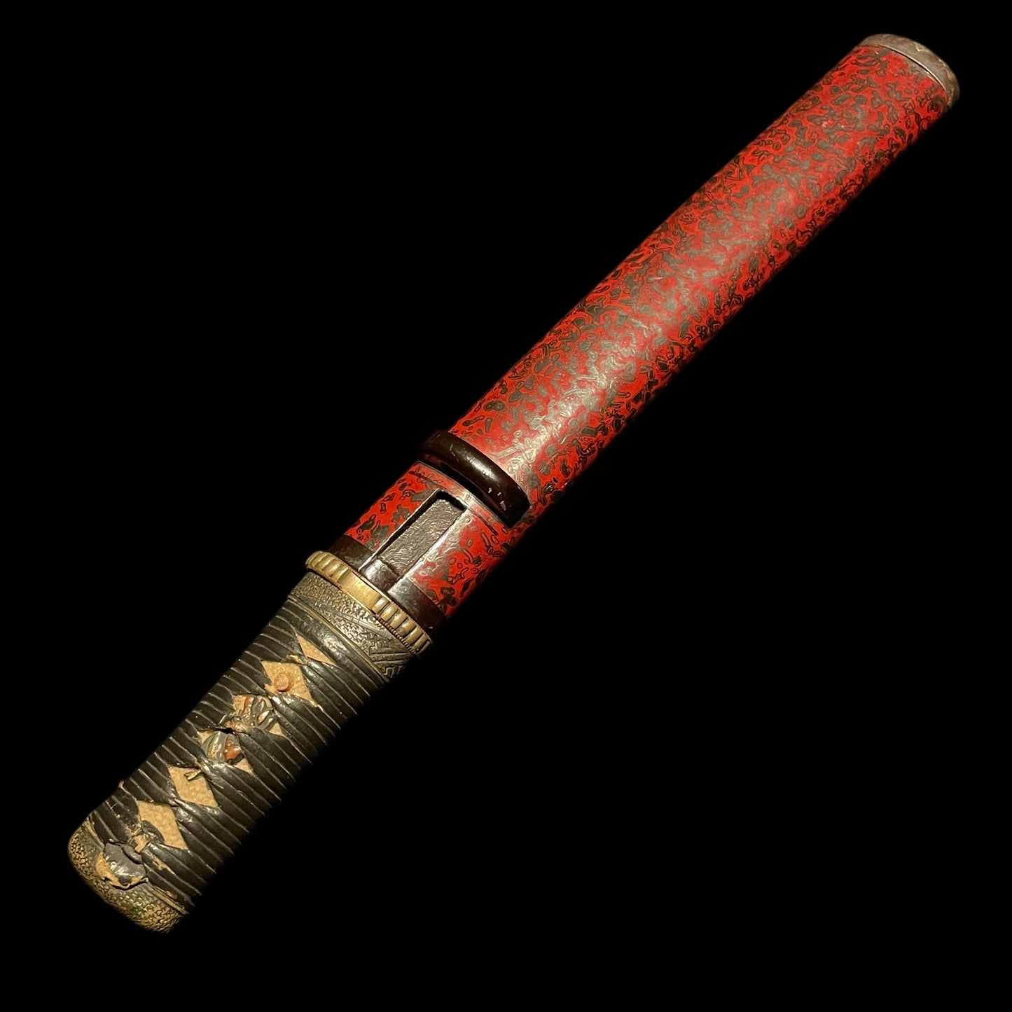 Red TANTO in Matsushiro Koshirae 松代拵, Edo period