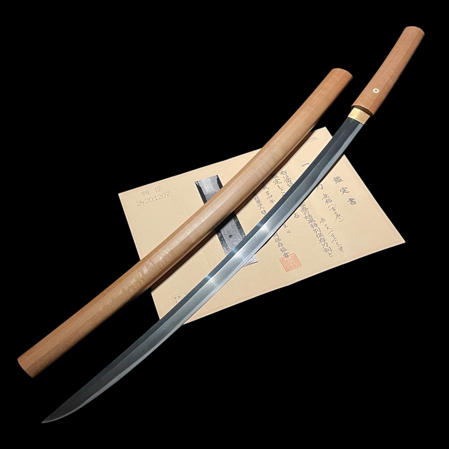 TOKUBETSU Hozon, Late KAMAKURA period, Ko-Mihara 古三原 Long Naginata Naoshi