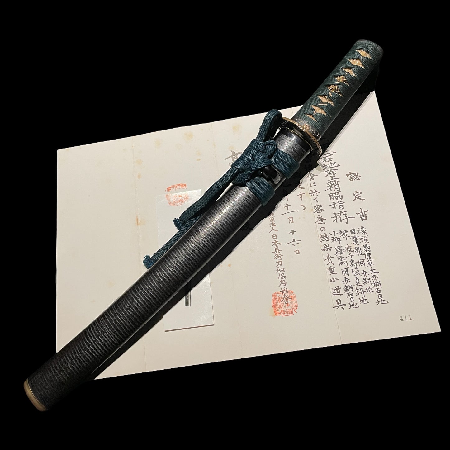 NAGINATANAOSHI-ZUKURI 薙刀直し造 WAKIZASHI, Yamashironokami Kunishige 山城守国重 signed