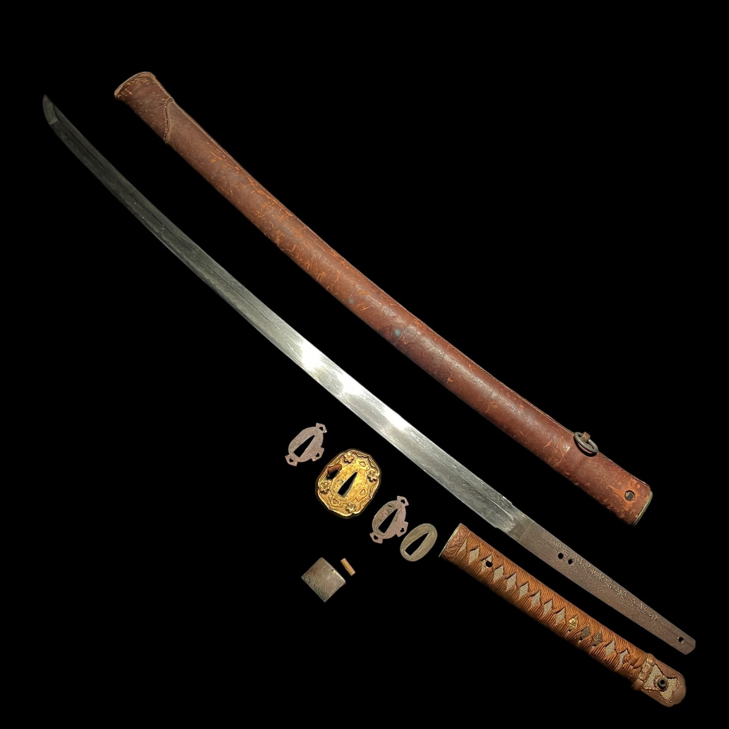 Ryakushiki-GUNTO 略式軍刀, Bishuju Mano Mitsuhiro 尾州住人真野光弘 signed, WW2 Original