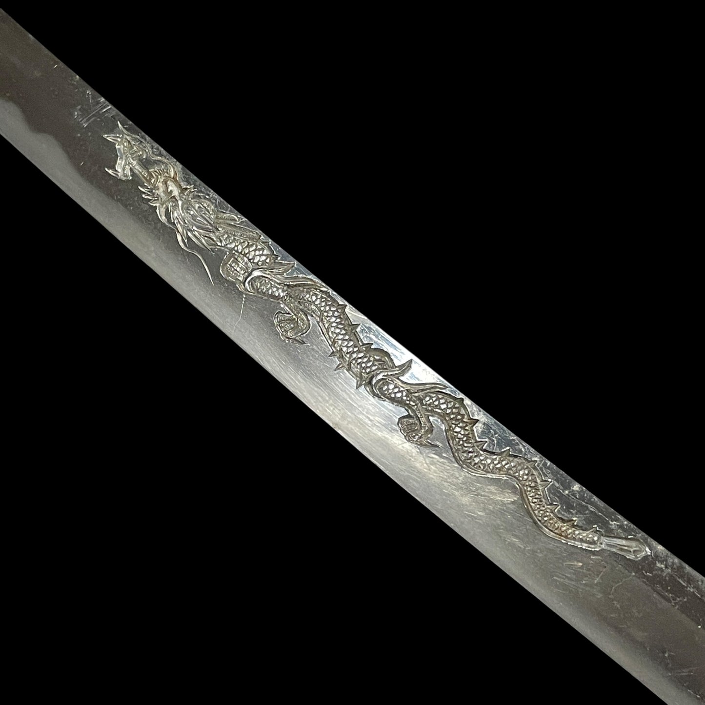 HORIMONO 彫物 KATANA, Tamaoiryu 玉追龍, Bicchukoku Mizutaju Kunishige signed