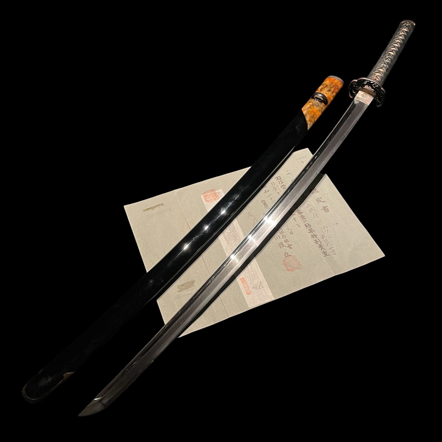 Yamashironokami Kunikiyo 山城守国清 Long KATANA, Early Edo period, NBTHK Certificate