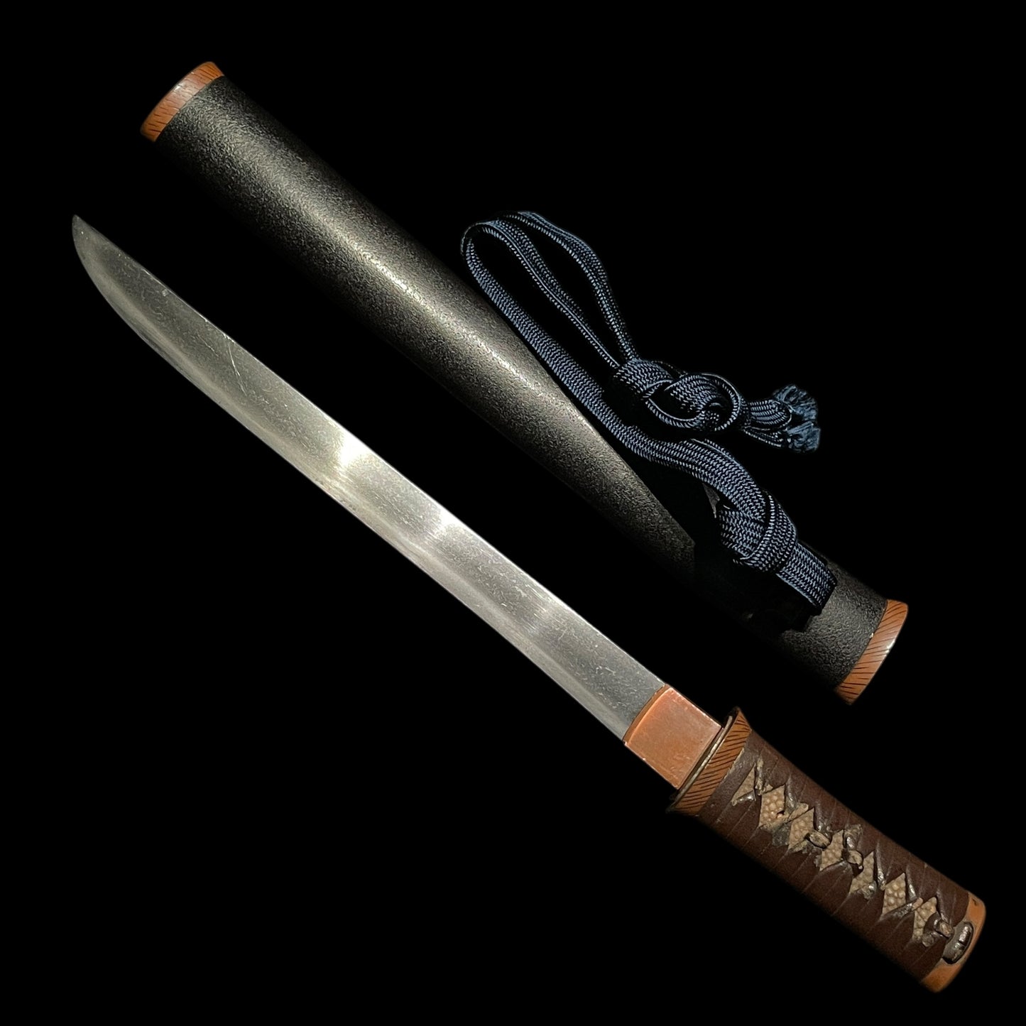 Aikuchi Koshirae TANTO 合口拵短刀, Copper Fittings 素銅一作, Edo period mumei