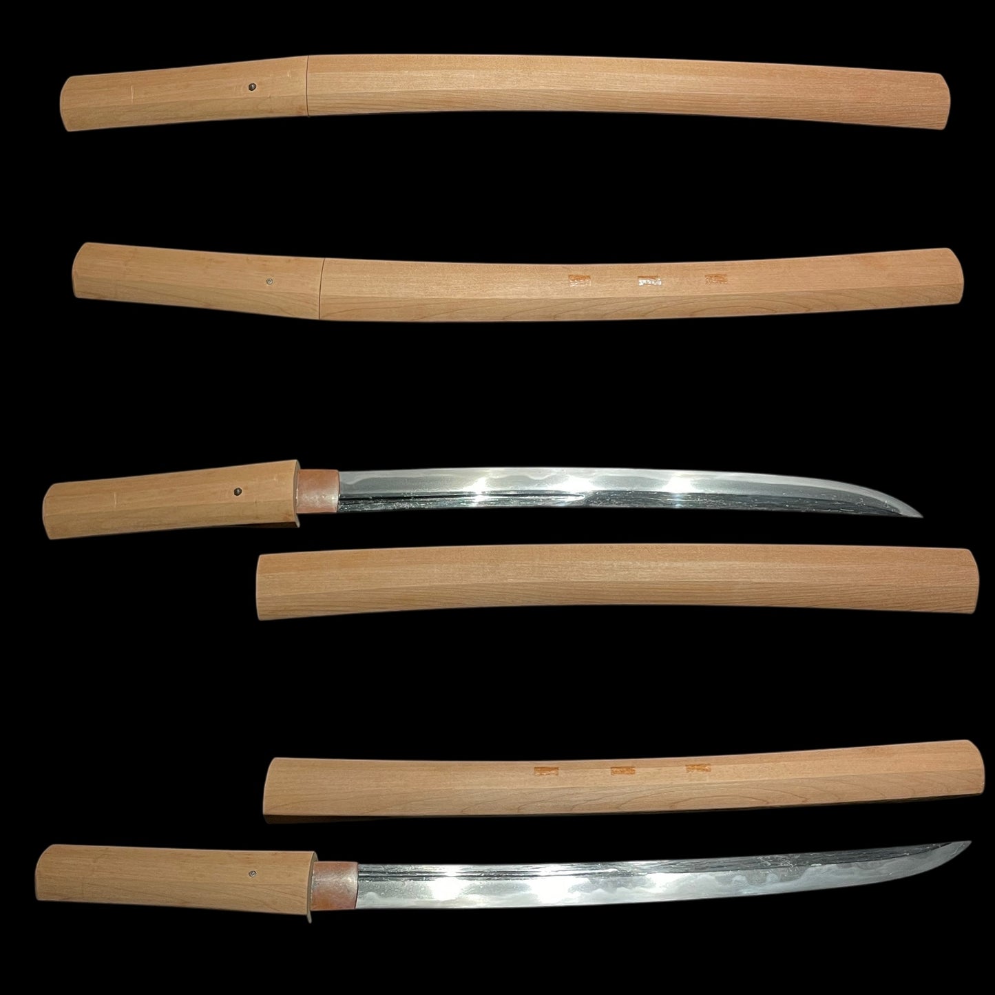 Shobuzukuri Wakizashi 菖蒲造脇差 in Shirasaya, Muromachi period mumei