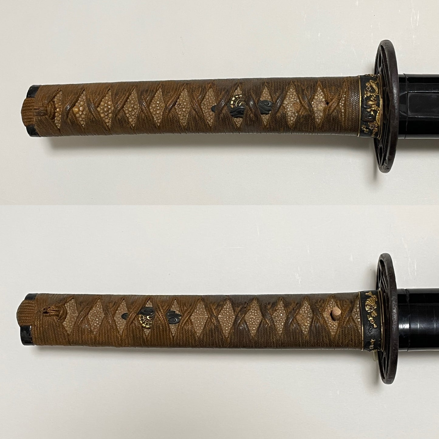 Yamato School 大和伝, Sue Tegai 末手掻 KATANA, Sukashi-Tsuba, Muromachi Period