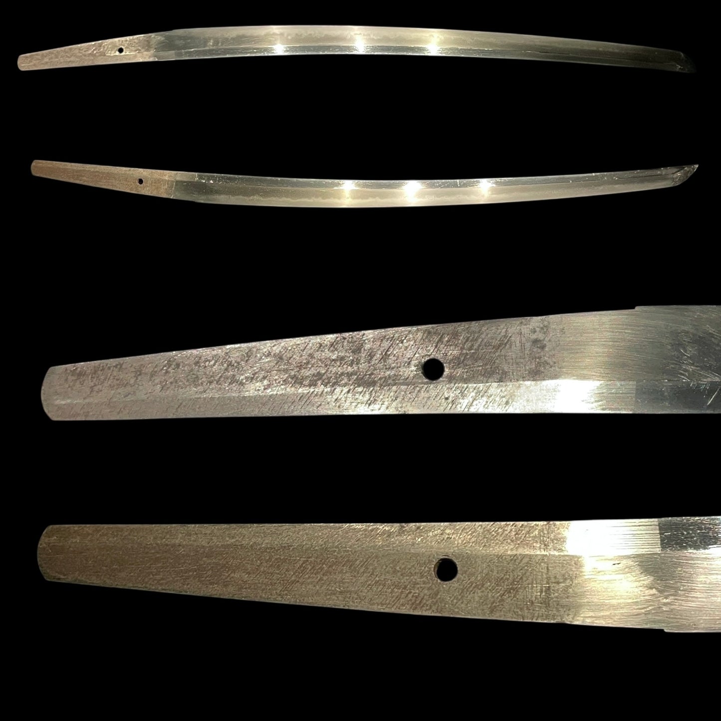 Togari-Gunome Hamon 尖り互の目刃文 Wakizashi in Shirasaya, Edo period mumei