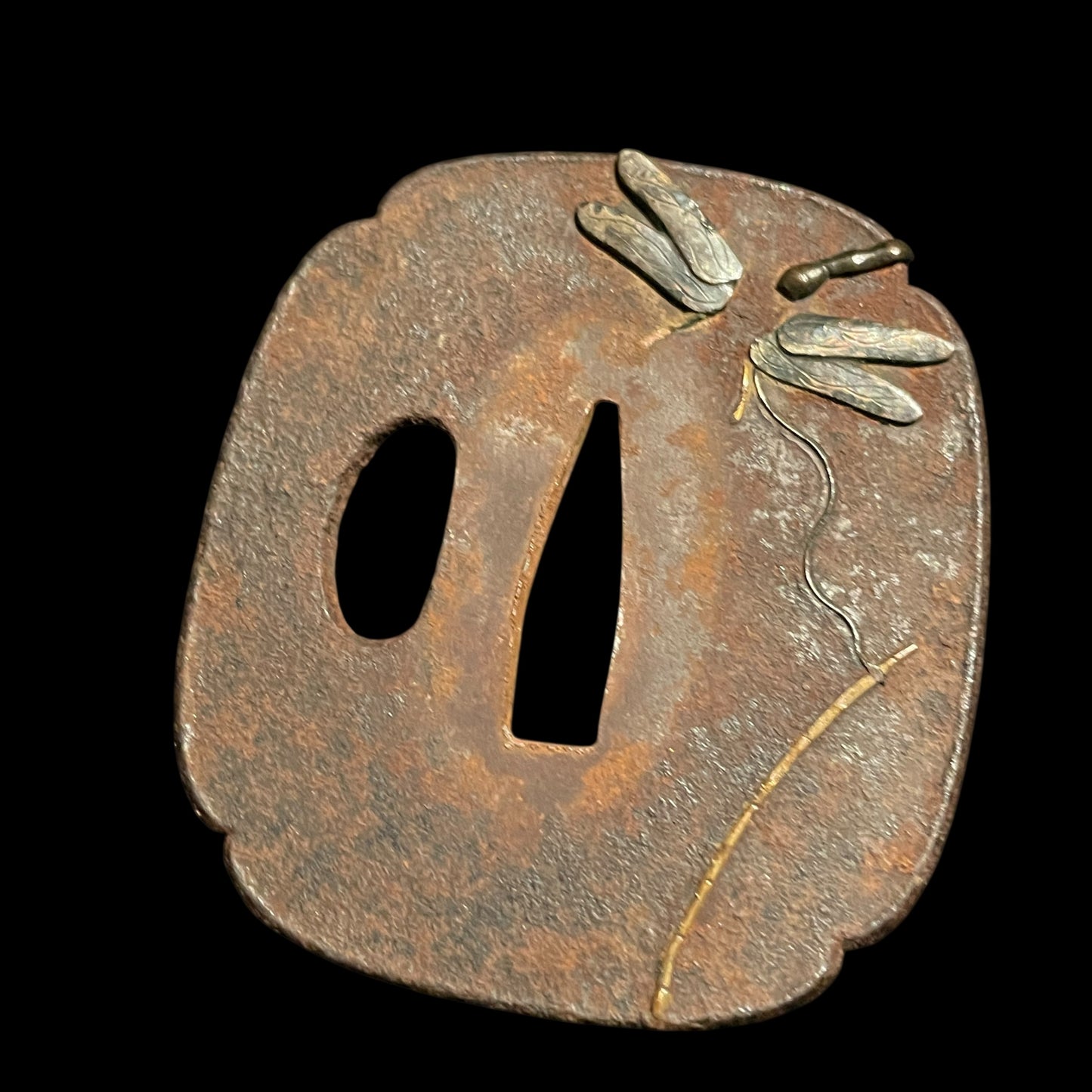 Handachi Koshirae 半太刀拵 Long WAKIZASHI, Iron Fittings, Edo period mumei