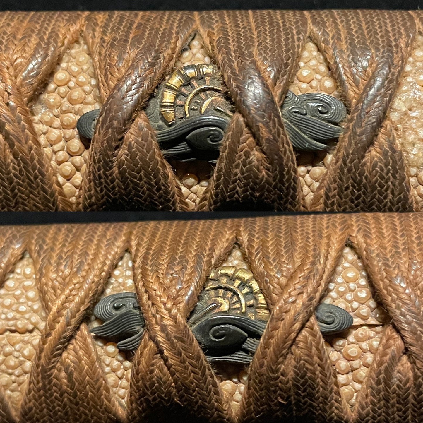 Yamato School 大和伝, Sue Tegai 末手掻 KATANA, Sukashi-Tsuba, Muromachi Period