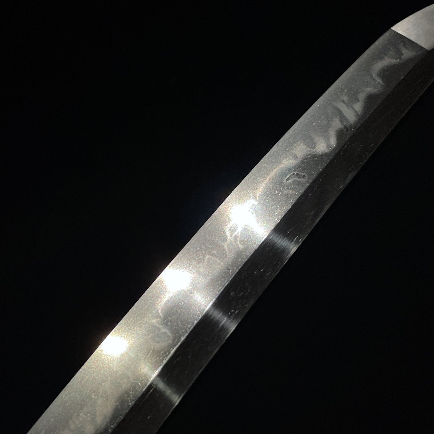 Amazing Hamon Long WAKIZASHI, Raden Koshirae 螺鈿拵, Katsumitsu 勝光 signed