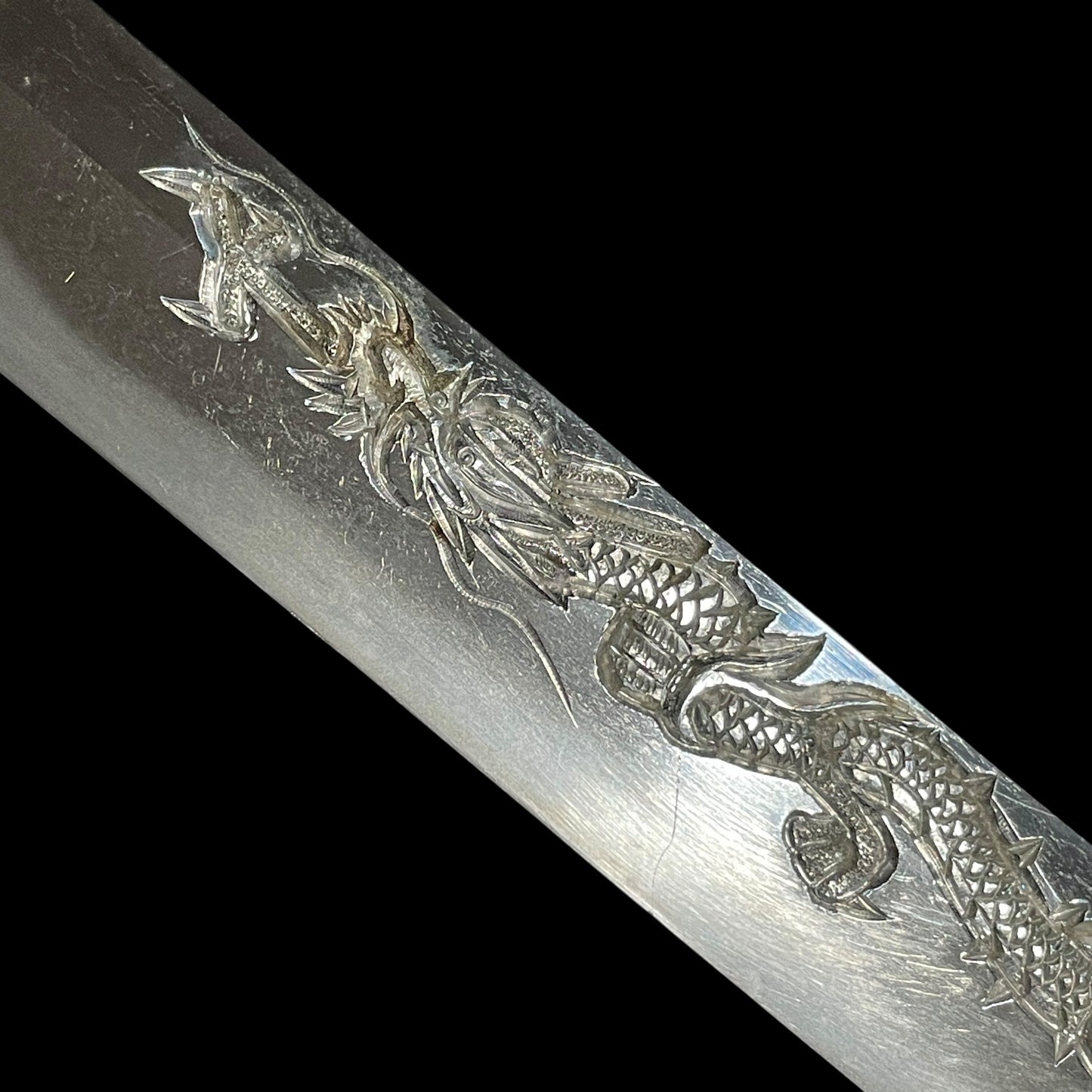 HORIMONO 彫物 KATANA, Tamaoiryu 玉追龍, Bicchukoku Mizutaju Kunishige signed