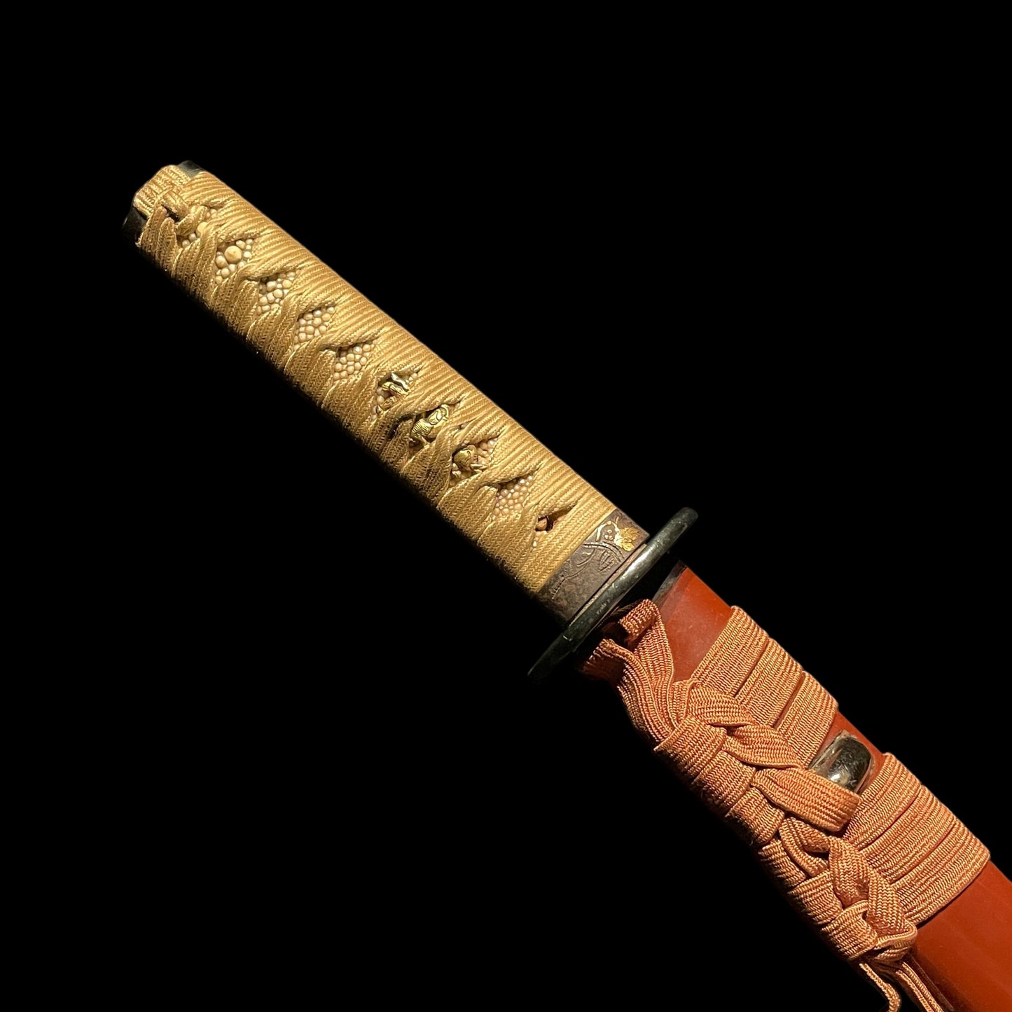 Red Wakizashi, Thick Blade, Edo period mumei