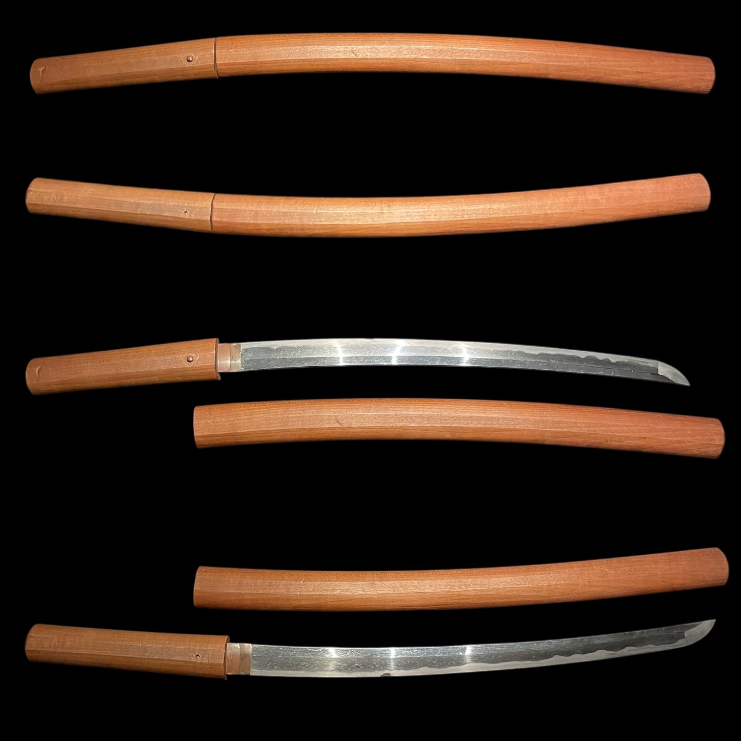 Wide Blade Wakizashi in Shirasaya, Edo period mumei