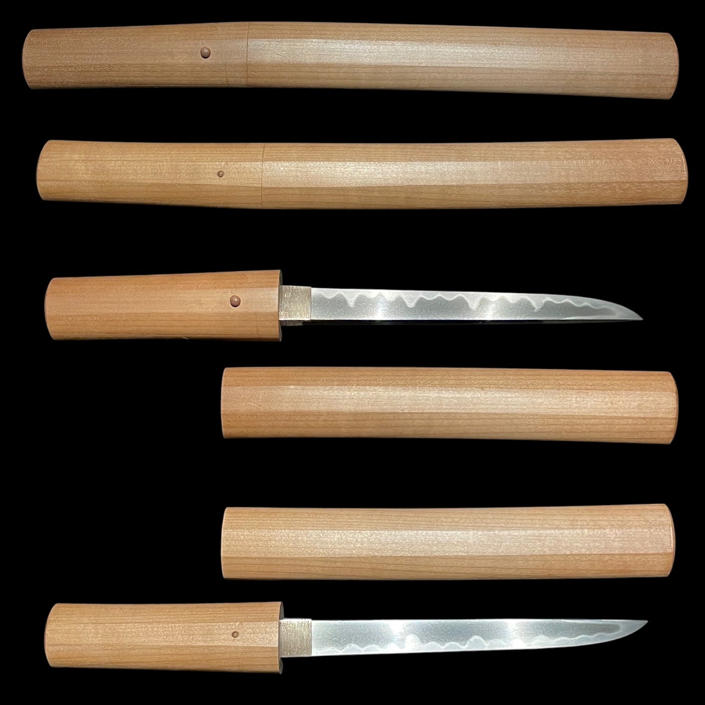 Tanto Kaiken 短刀 懐剣, Togari-Gunome Hamon 尖互目刃文, Edo period mumei